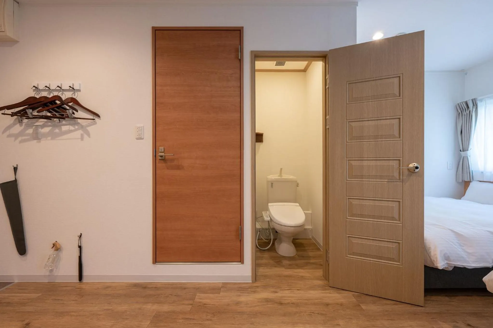 Toilet, Bed in HOTEL R9 The Yard Asahishiro