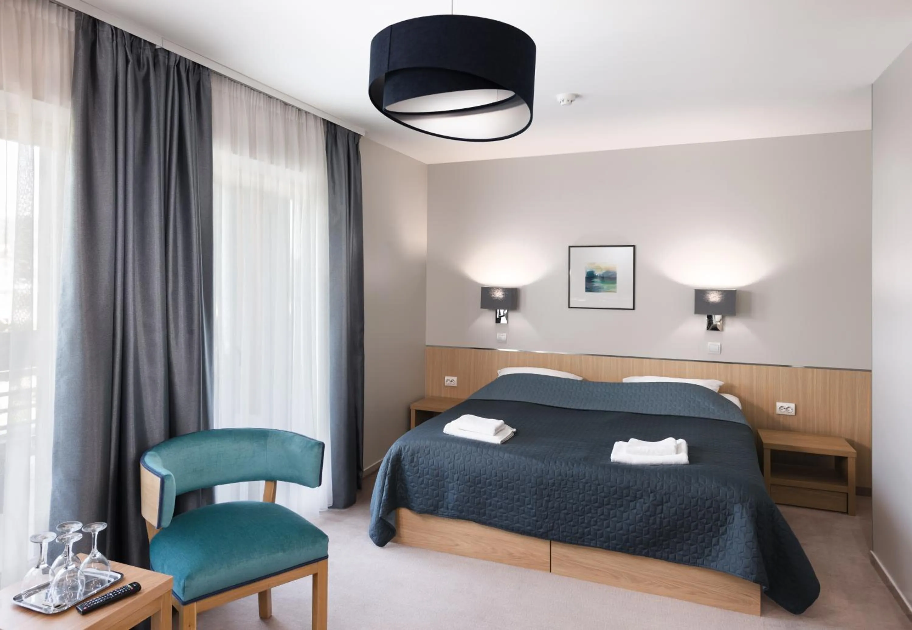 Bed in Hotel Visegrád