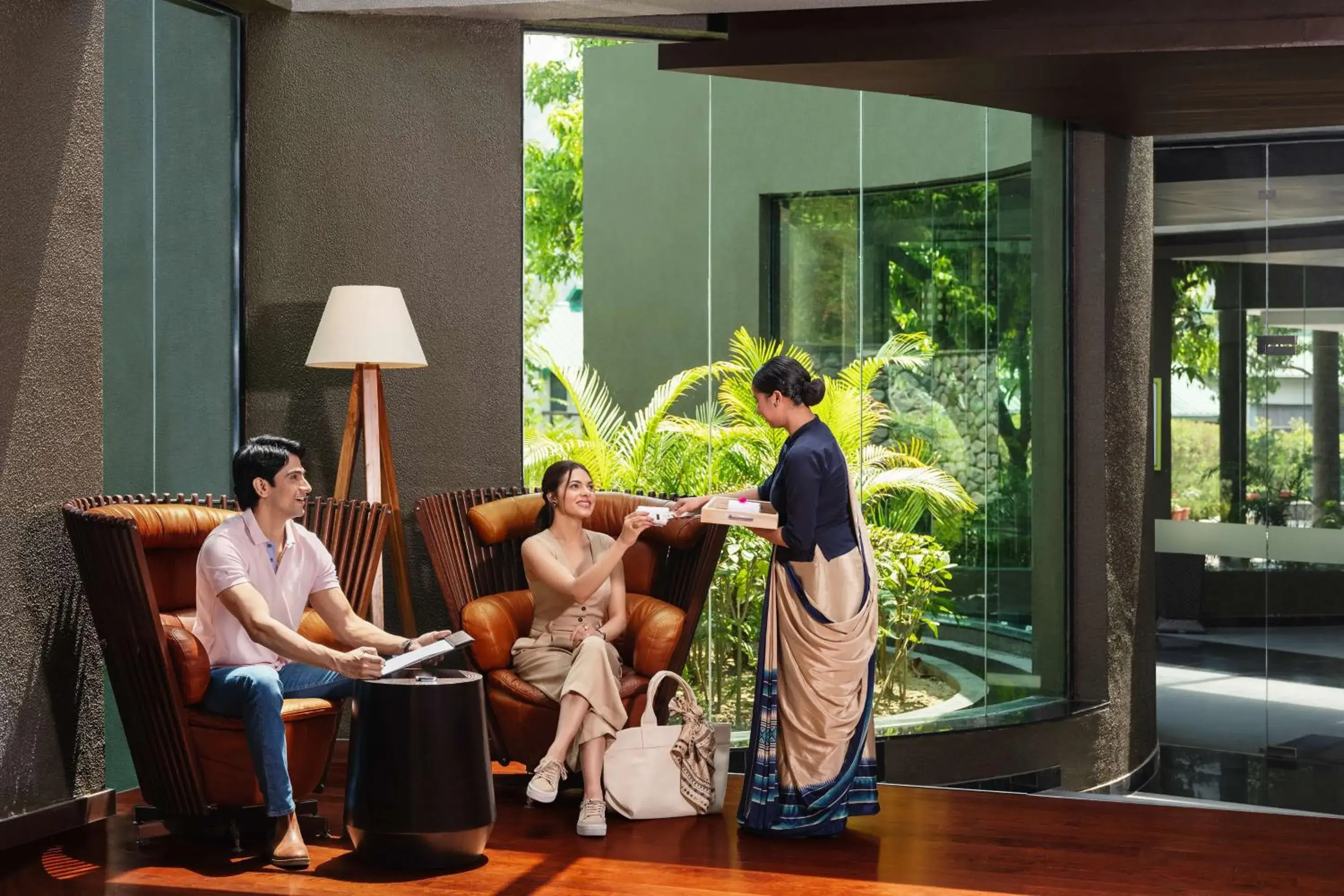 Lobby or reception in Namah Resort Jim Corbett, a member of Radisson Individuals Lobby or reception in Namah Resort Jim Corbett, a member of Radisson Individuals