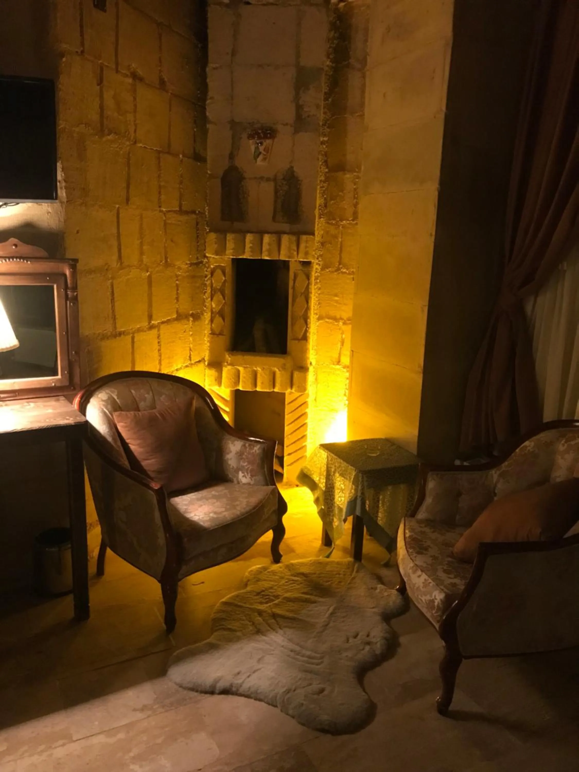 Seating area in Cappadocia Alaz Cave Otel