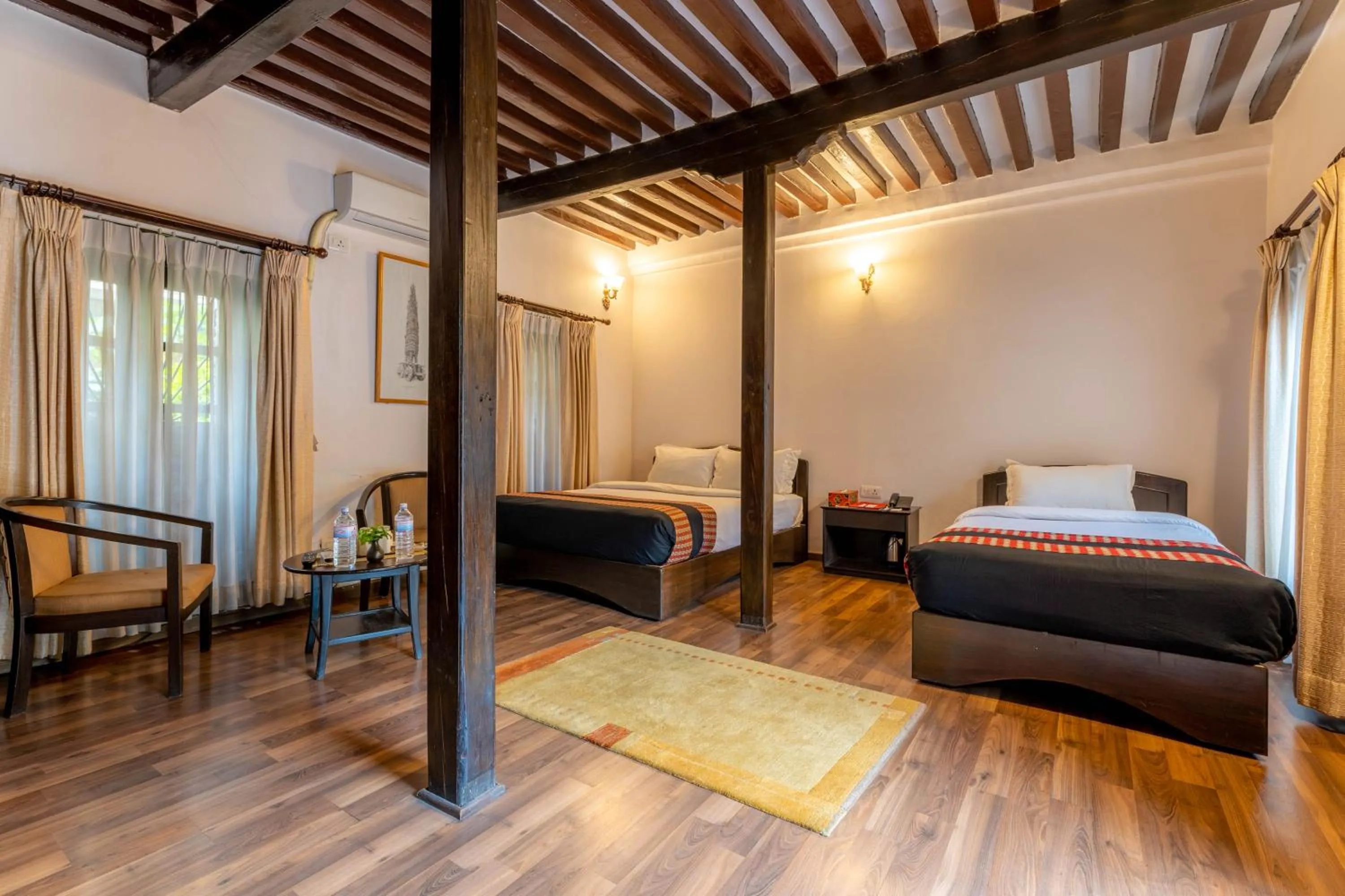 Photo of the whole room, Bed in Hukum Darbar Restaurant & Hotel