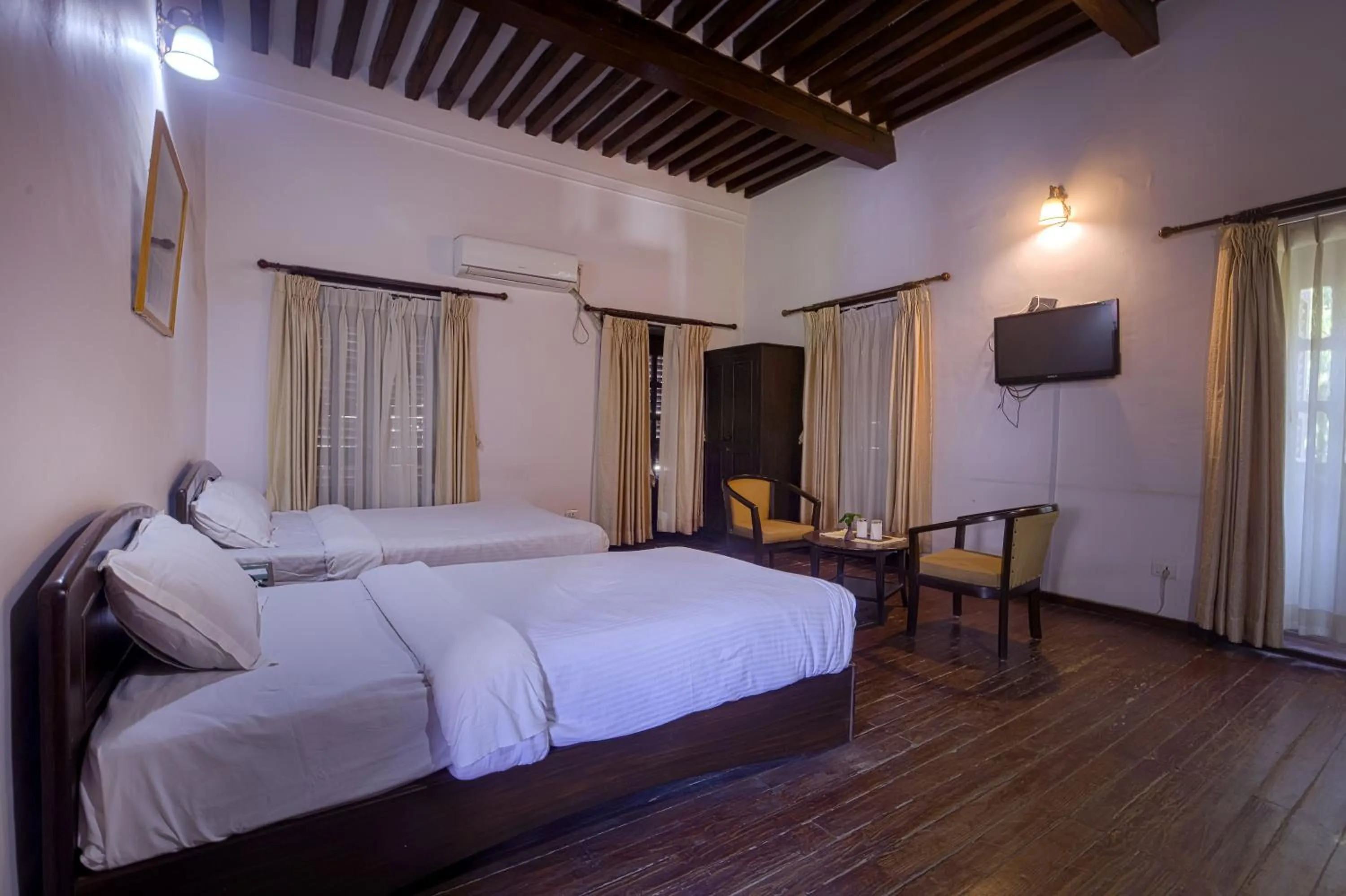 Bed in Hukum Darbar Restaurant & Hotel