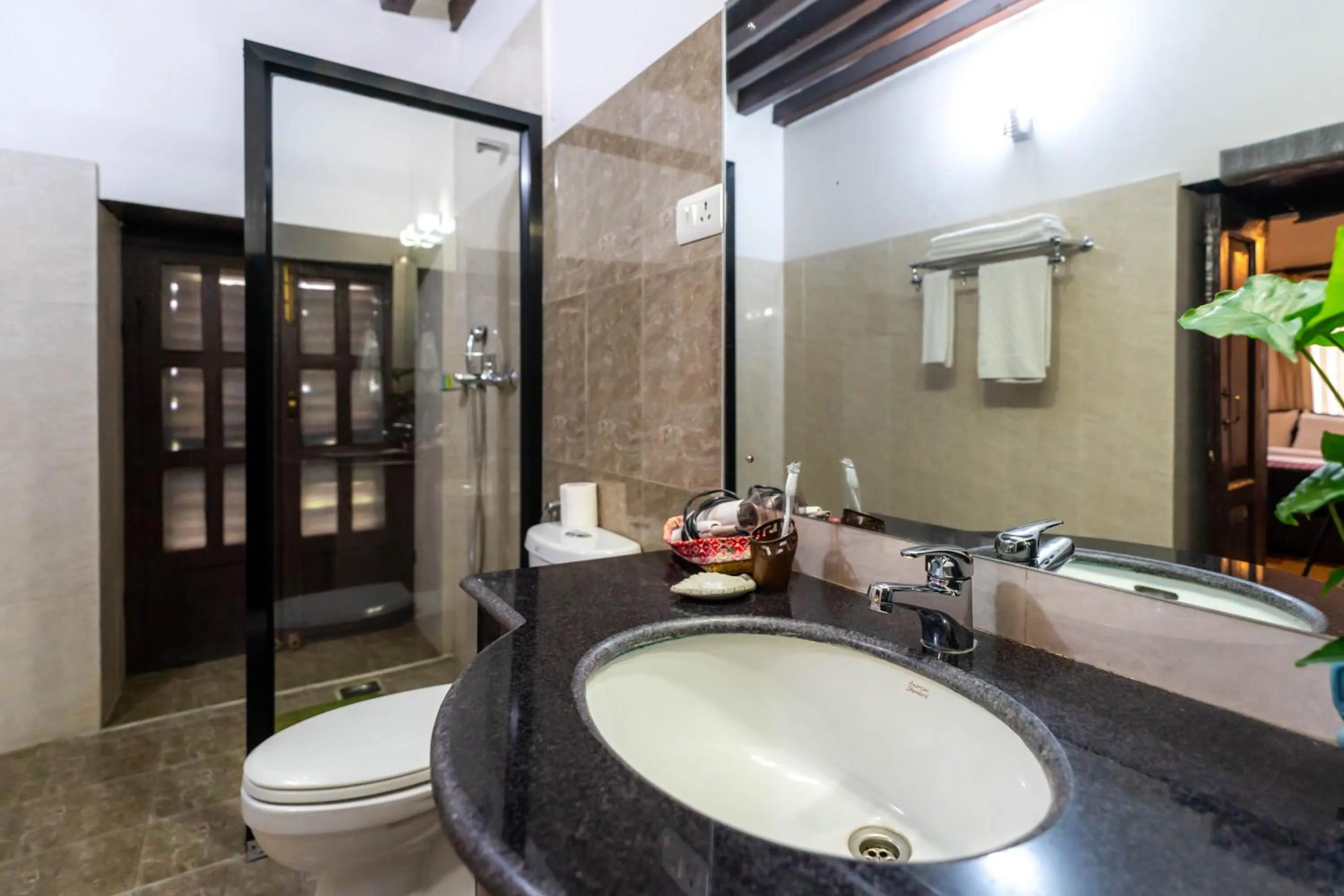 Bathroom in Hukum Darbar Restaurant & Hotel