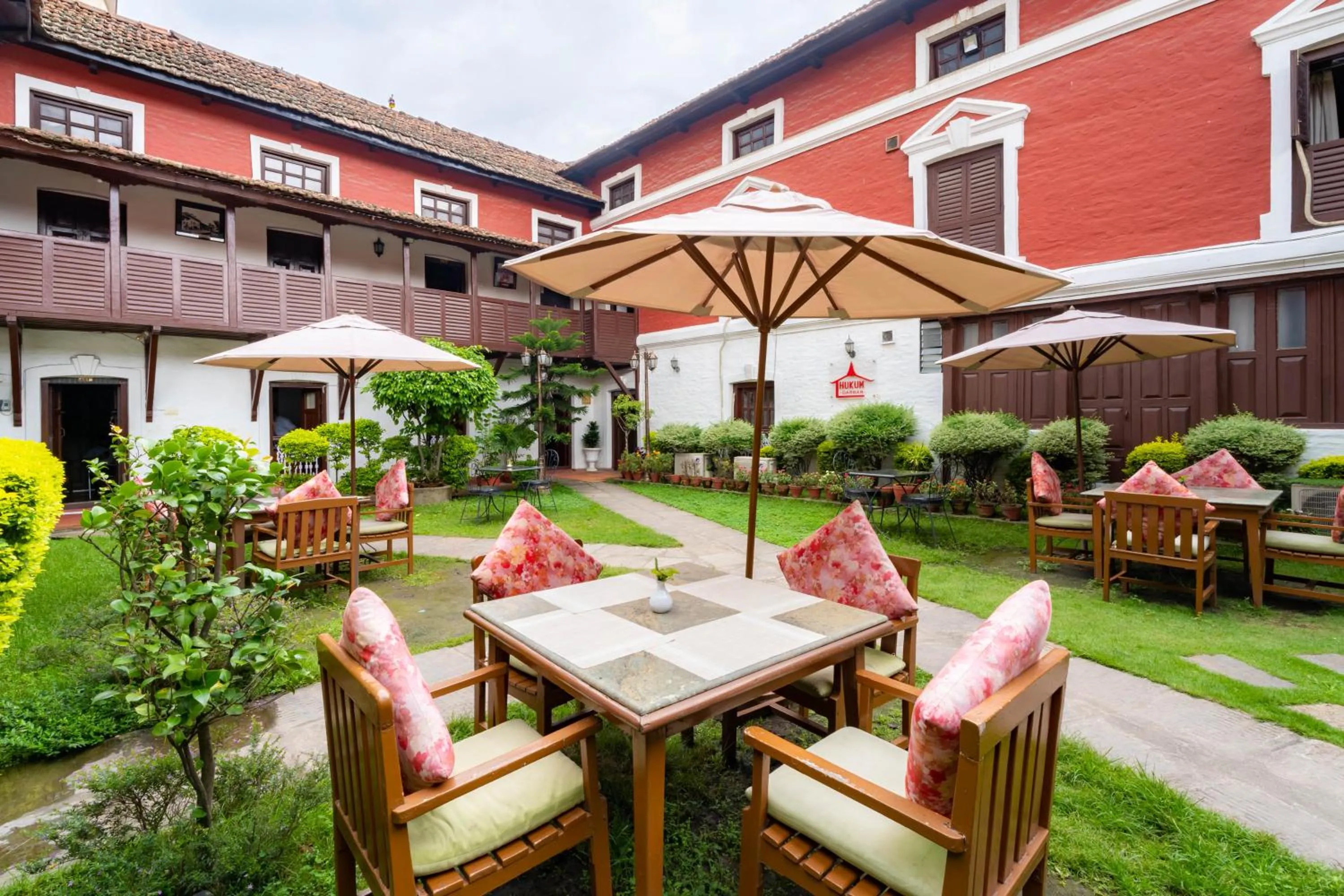 Garden in Hukum Darbar Restaurant & Hotel