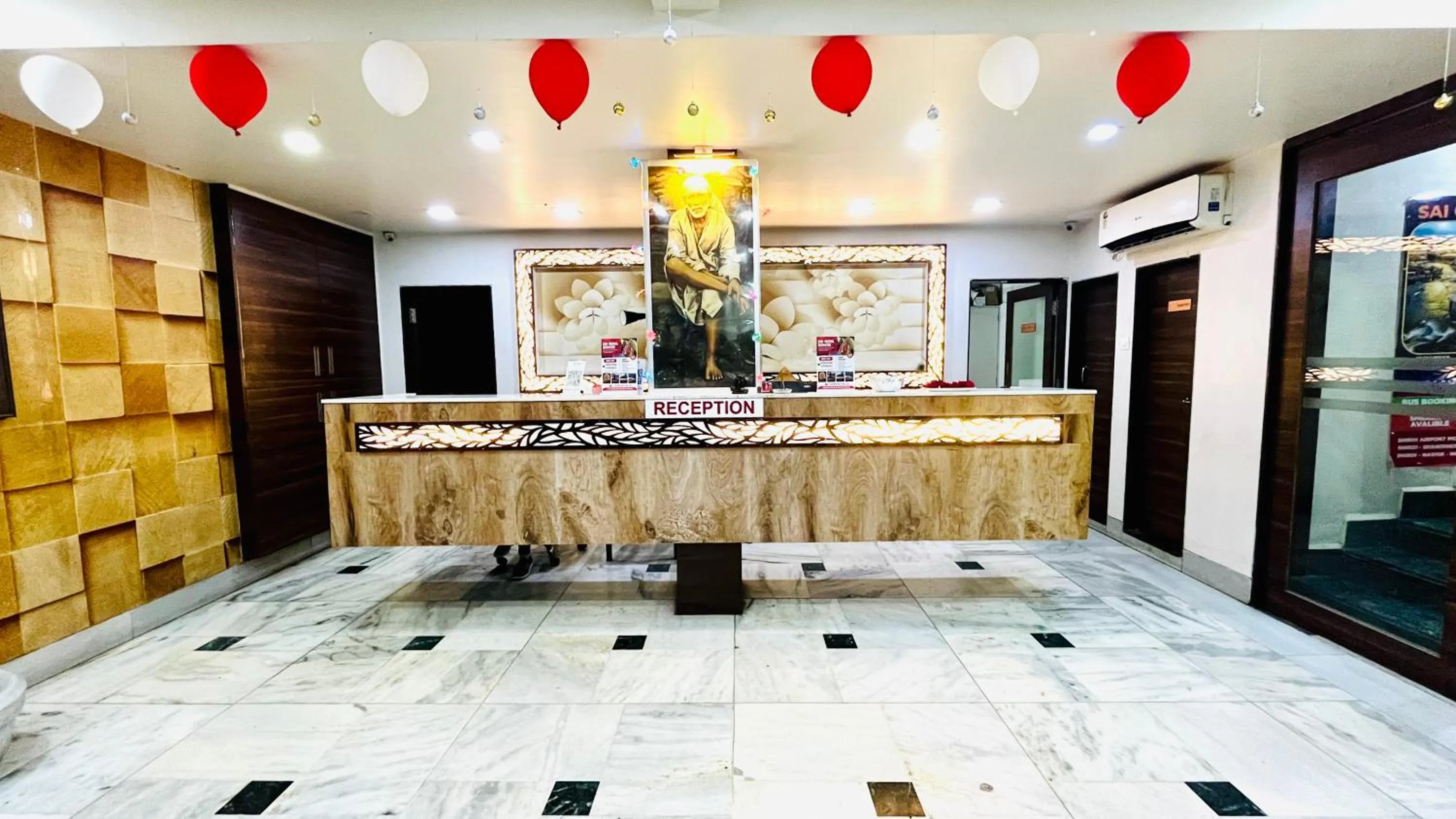 Lobby or reception in Hotel Sai Chhatra