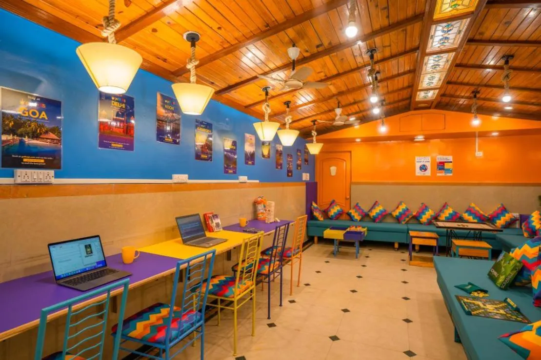 Seating area in goSTOPS Bengaluru, Gandhi Nagar Majestic