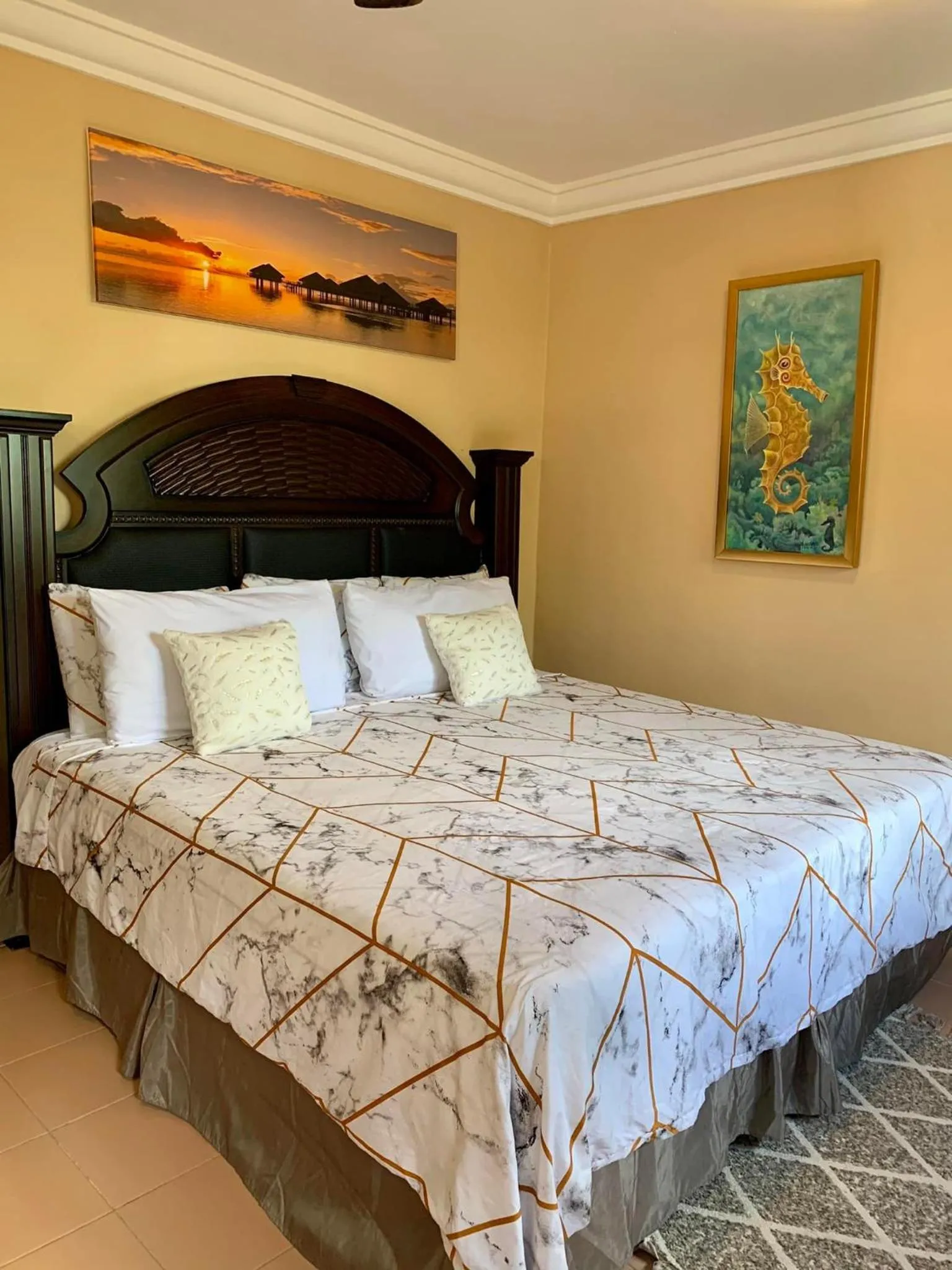 Bed in Hotel Boutique Villas Segovia Cozumel