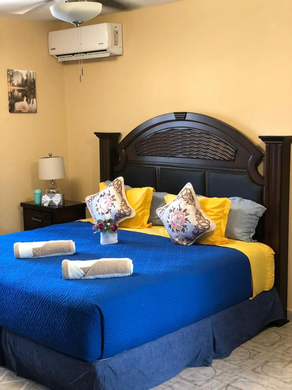 Bed in Hotel Boutique Villas Segovia Cozumel