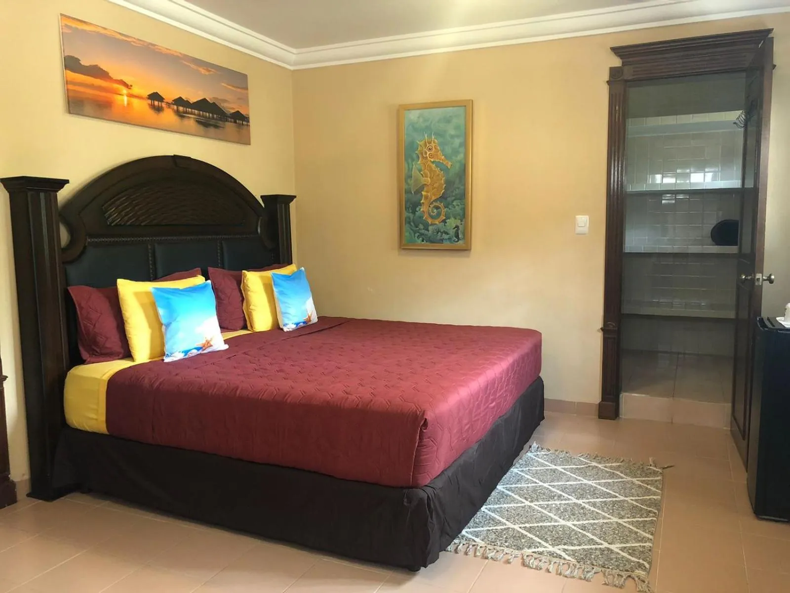 Bed in Hotel Boutique Villas Segovia Cozumel