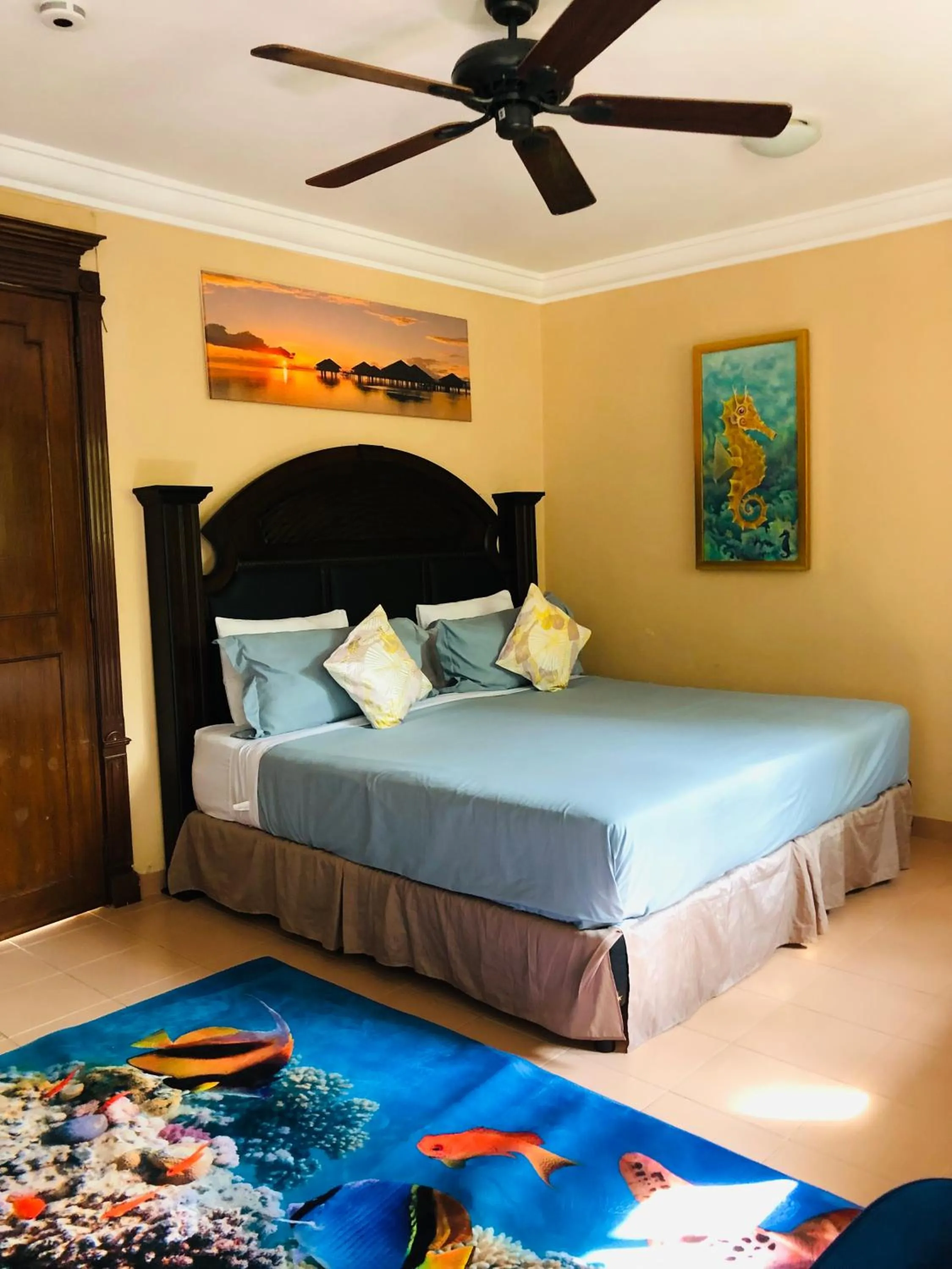 Bed in Hotel Boutique Villas Segovia Cozumel