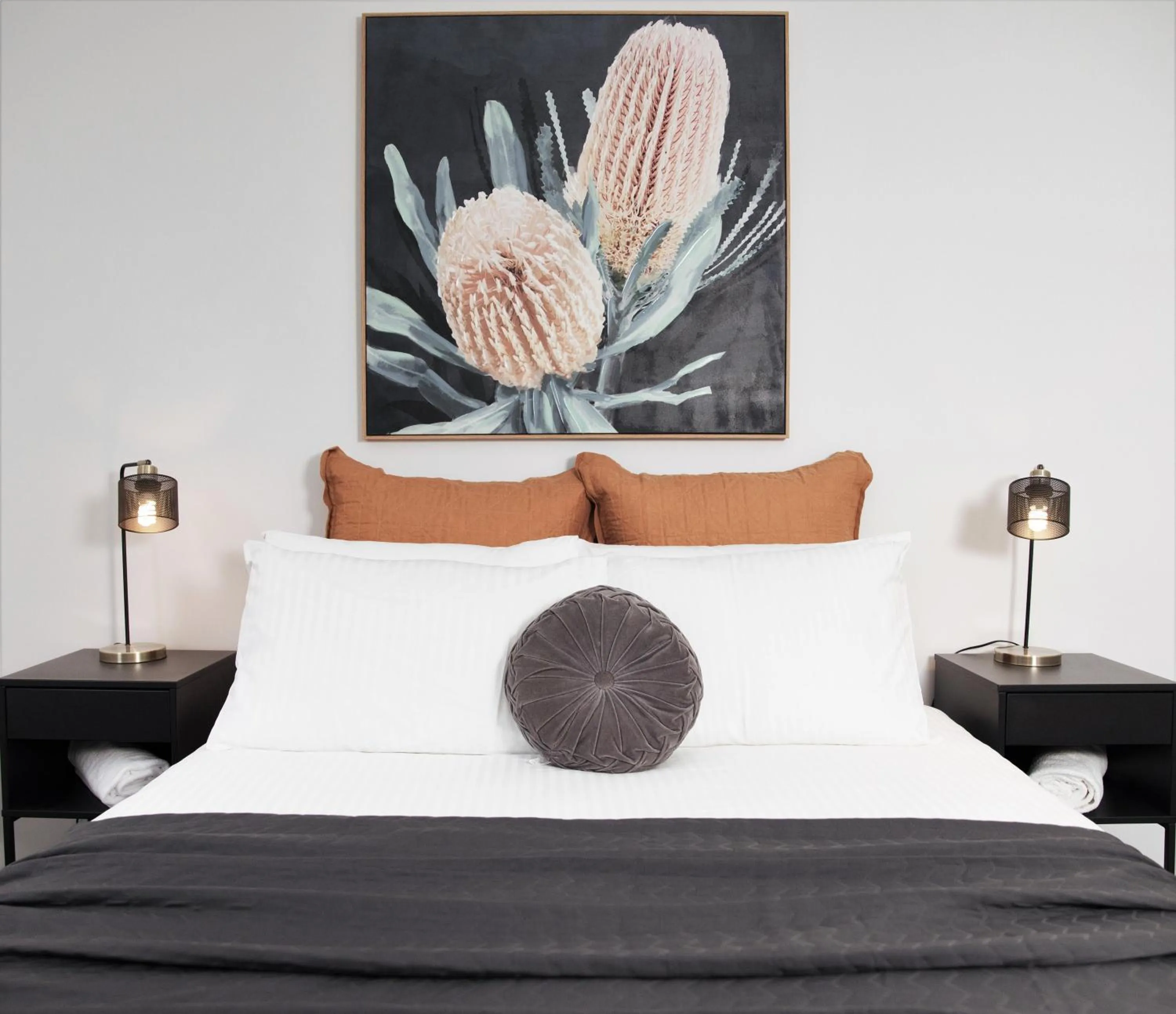 Bed in Pokolbin Farm Stay