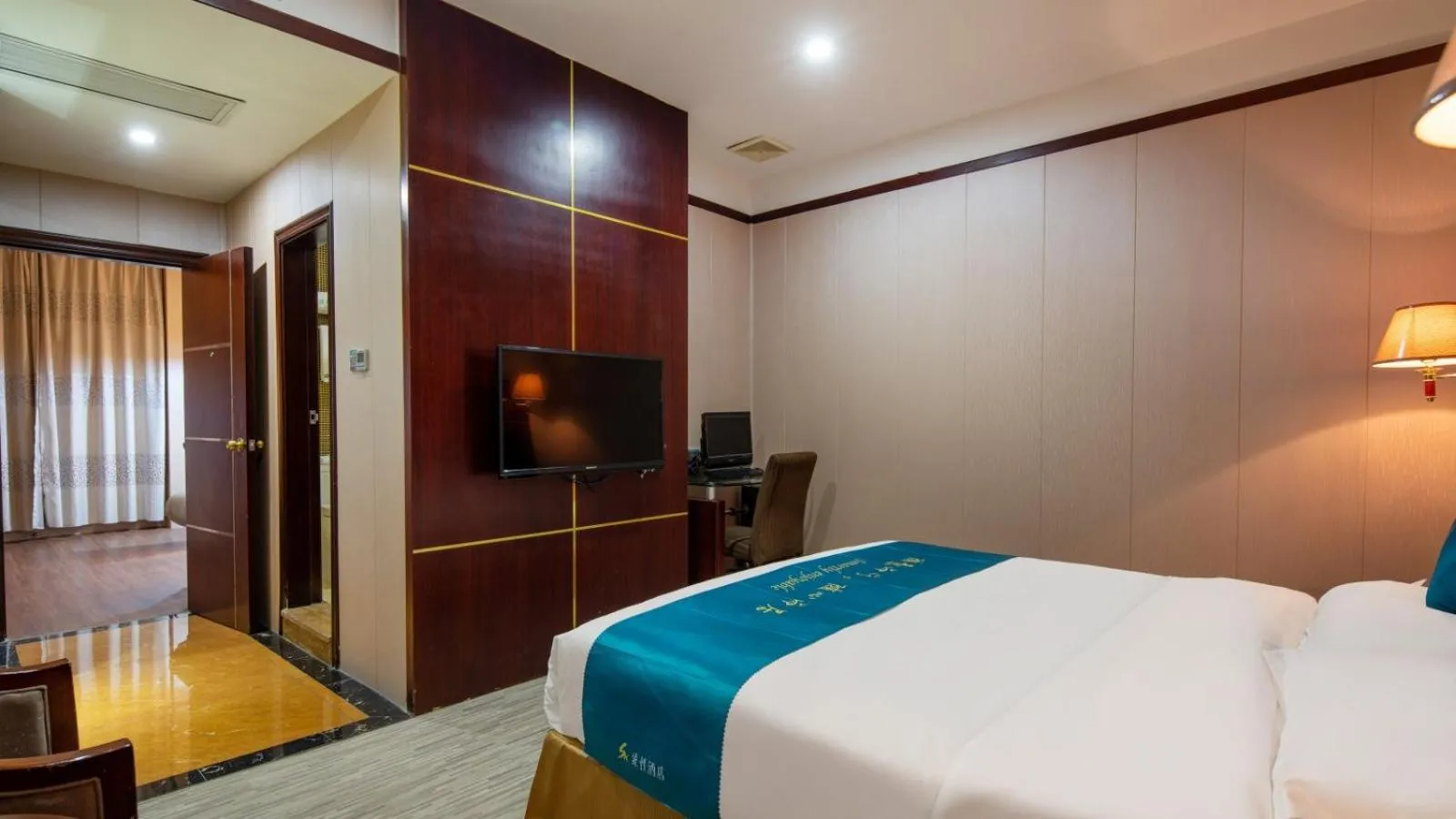 Bed in Suoxing Hotel Yijing Yangchun Donghu West Road