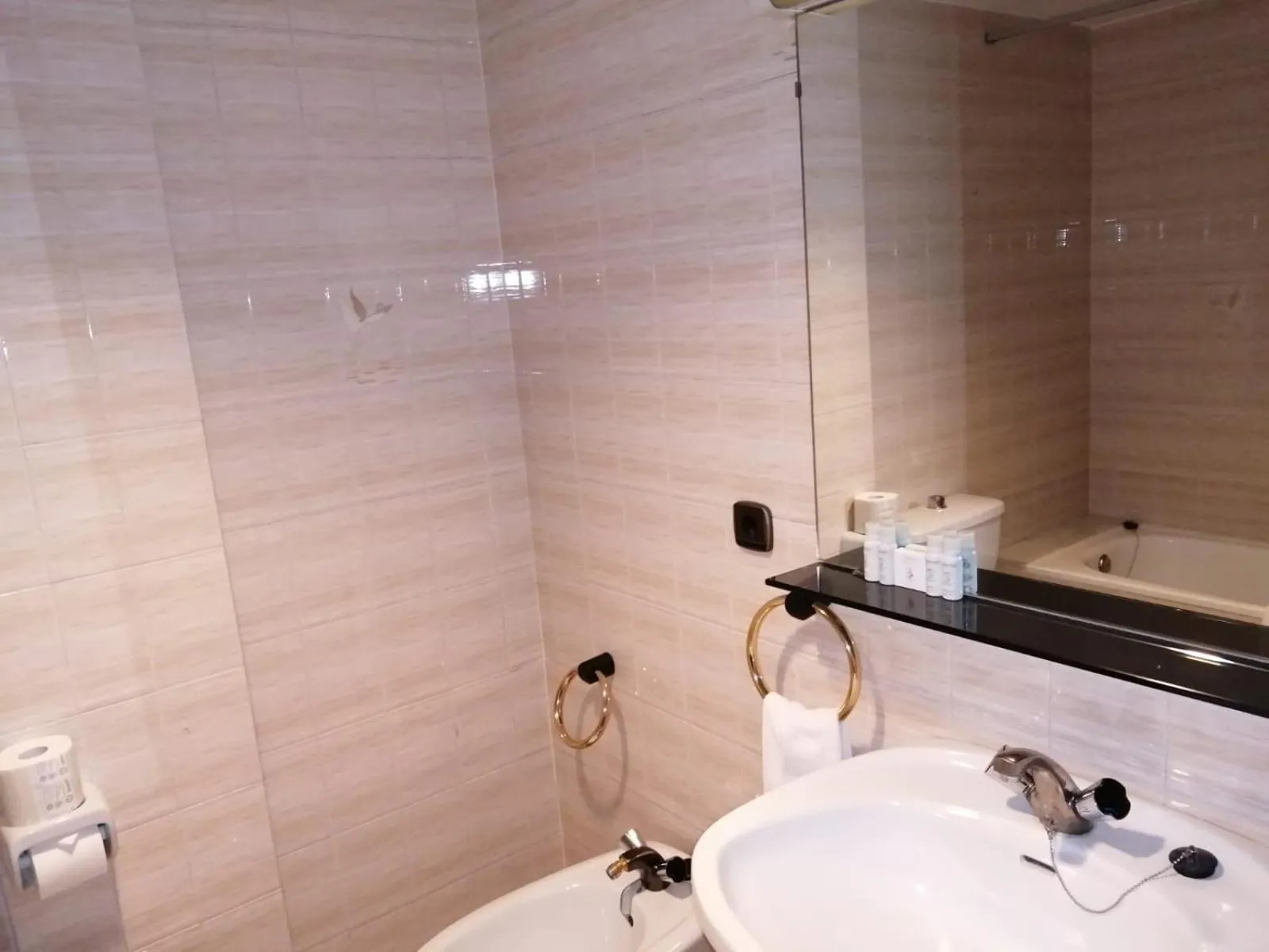 Bathroom in Hotel Font Del Marge