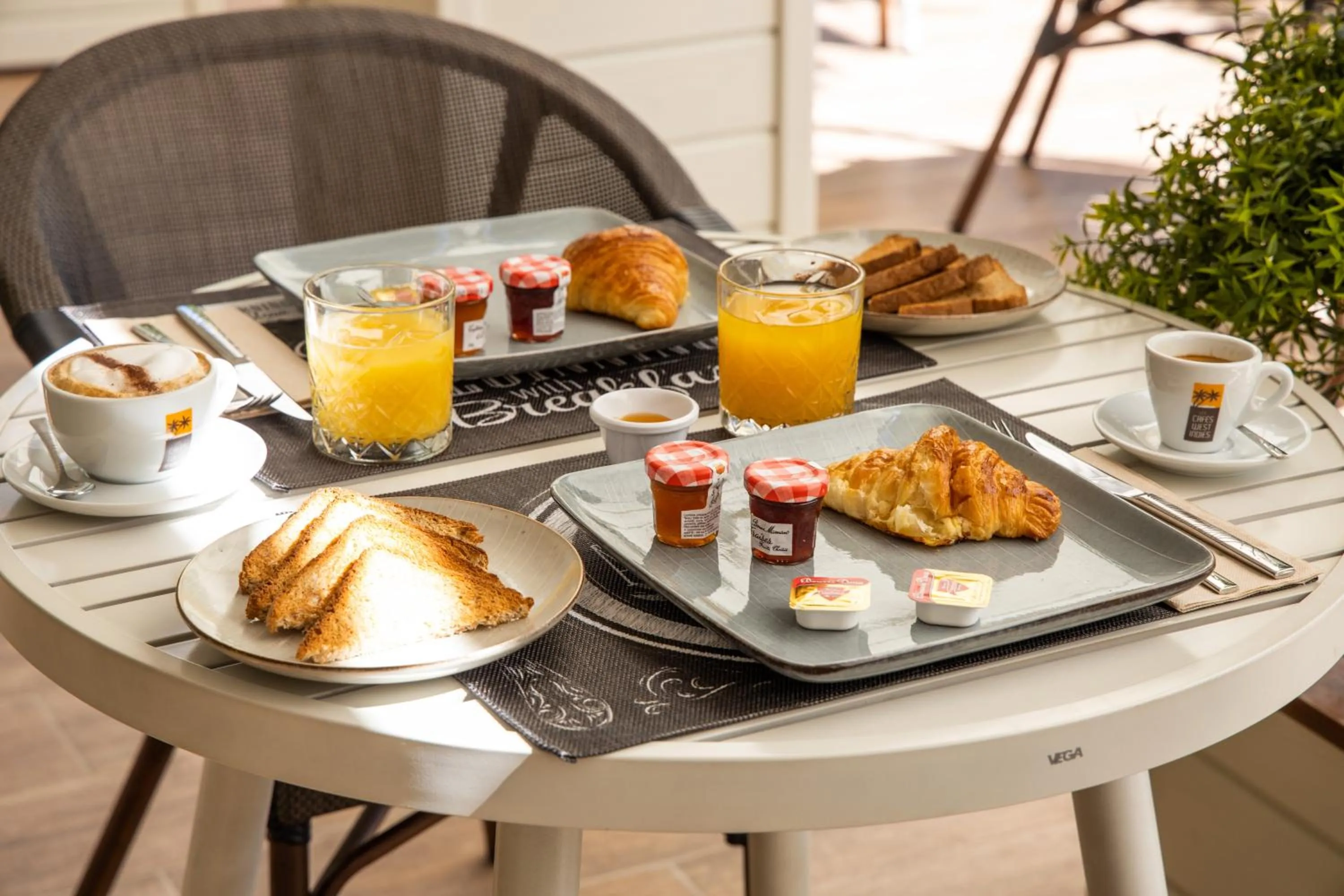 Breakfast in Blue Sail Hotel