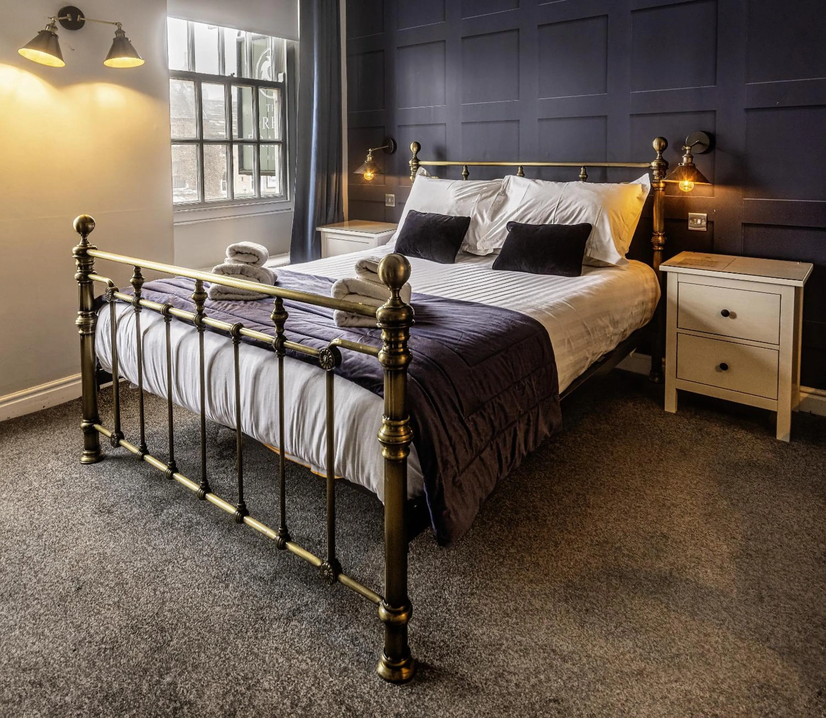 Bedroom, Bed in The Green Dragon at Bedale by OYO