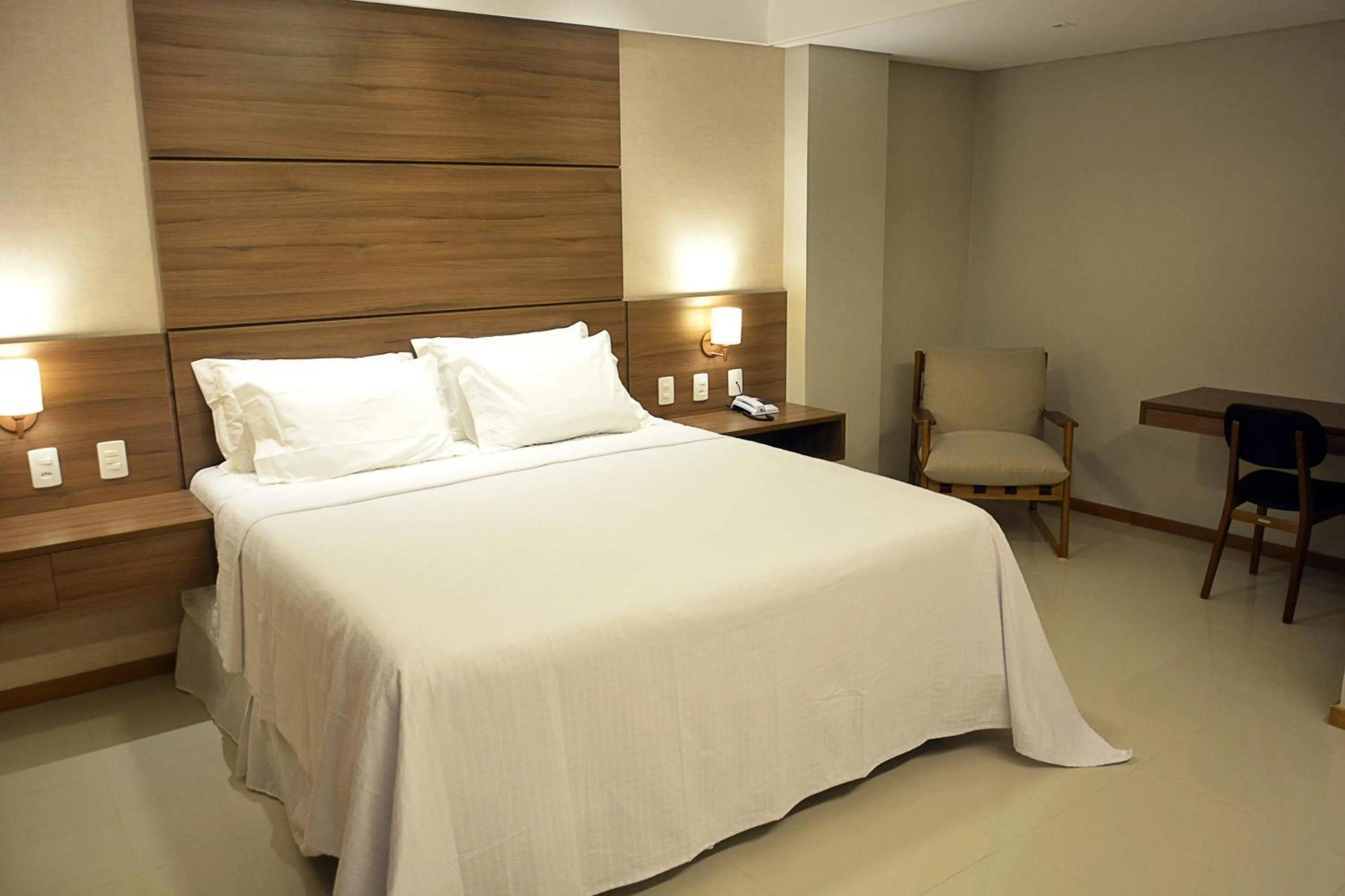 Bed in Pituba Praiamar Hotel