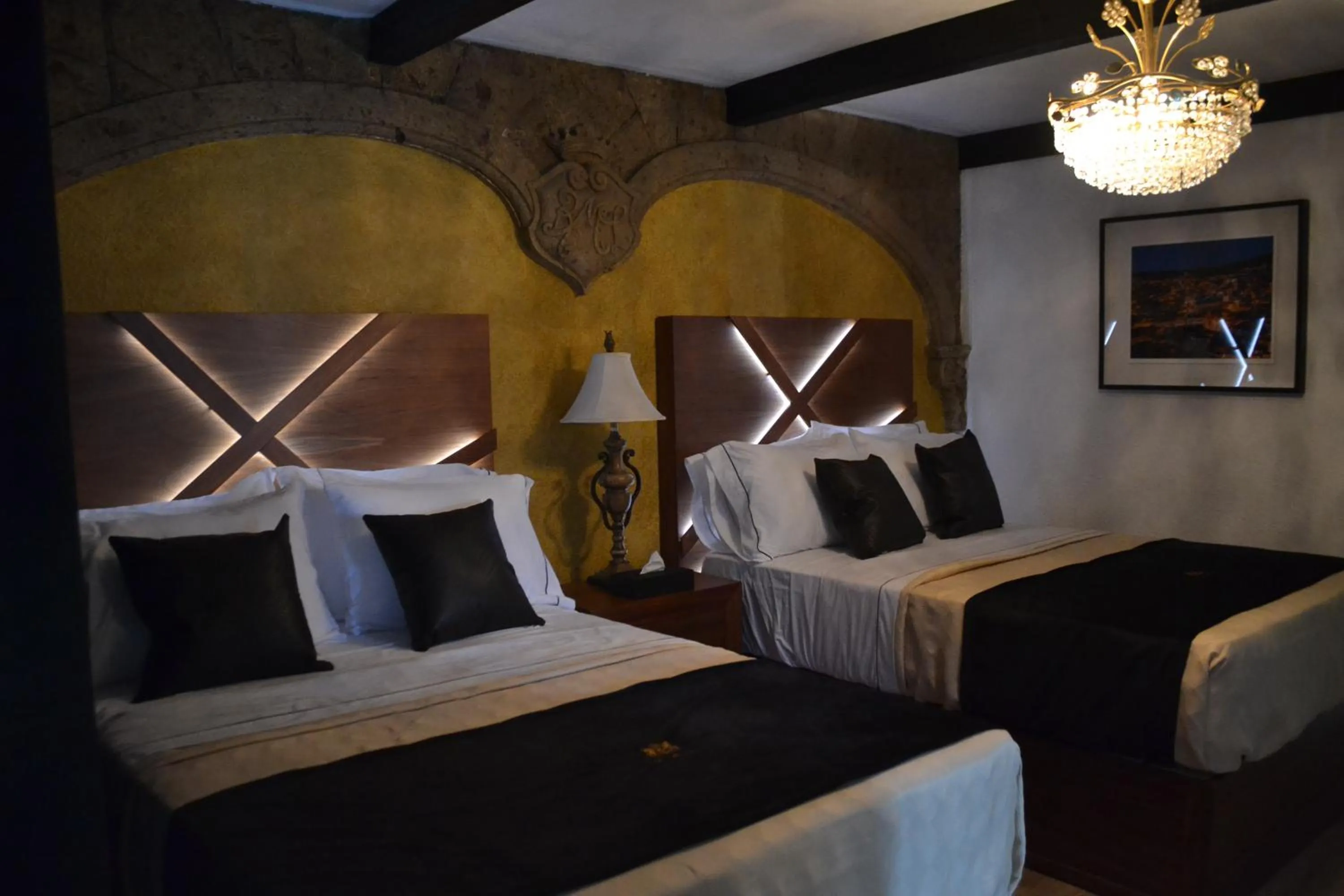 Photo of the whole room, Bed in Hotel Boutique La Mansión Guadalajara