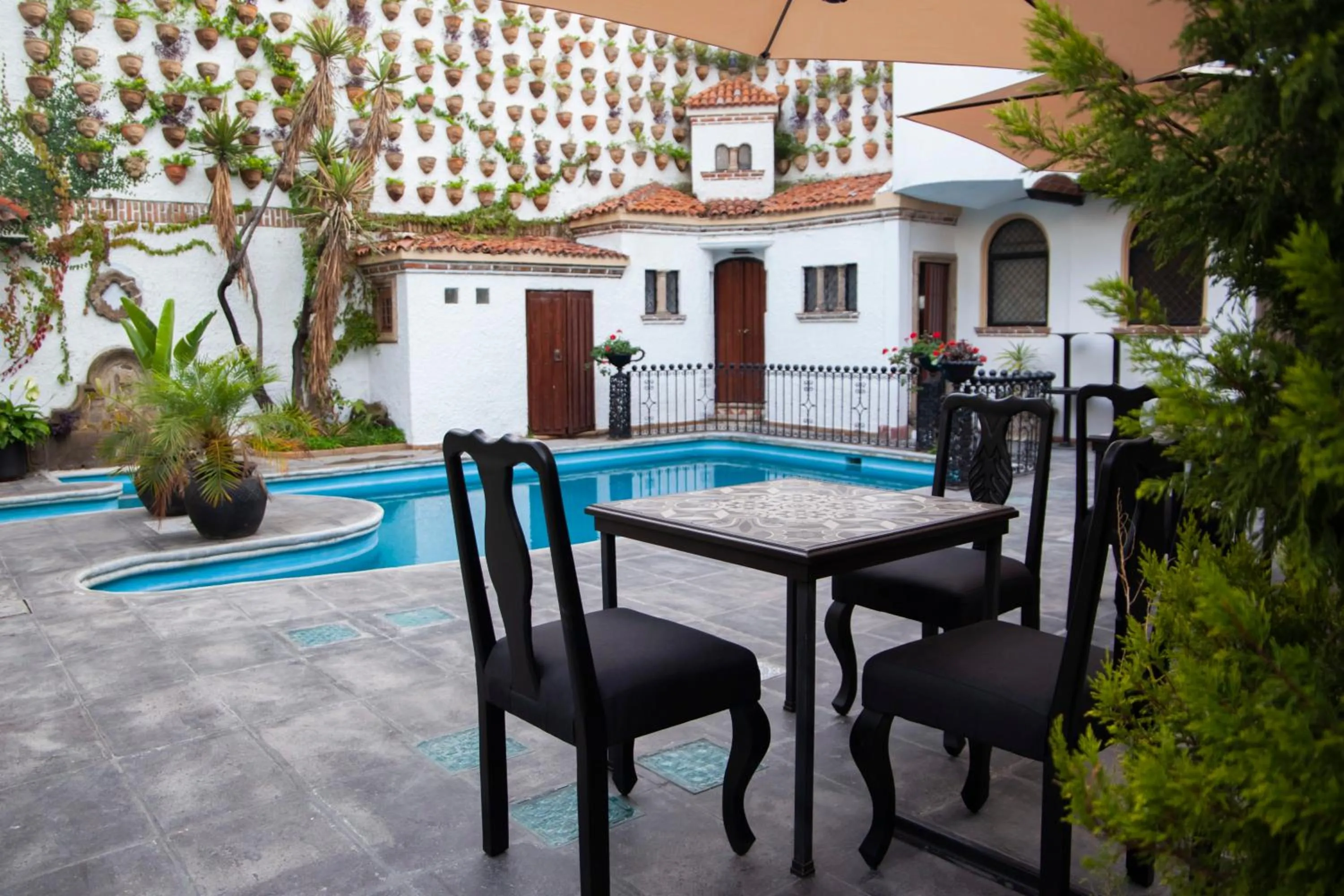 Pool view in Hotel Boutique La Mansión Guadalajara