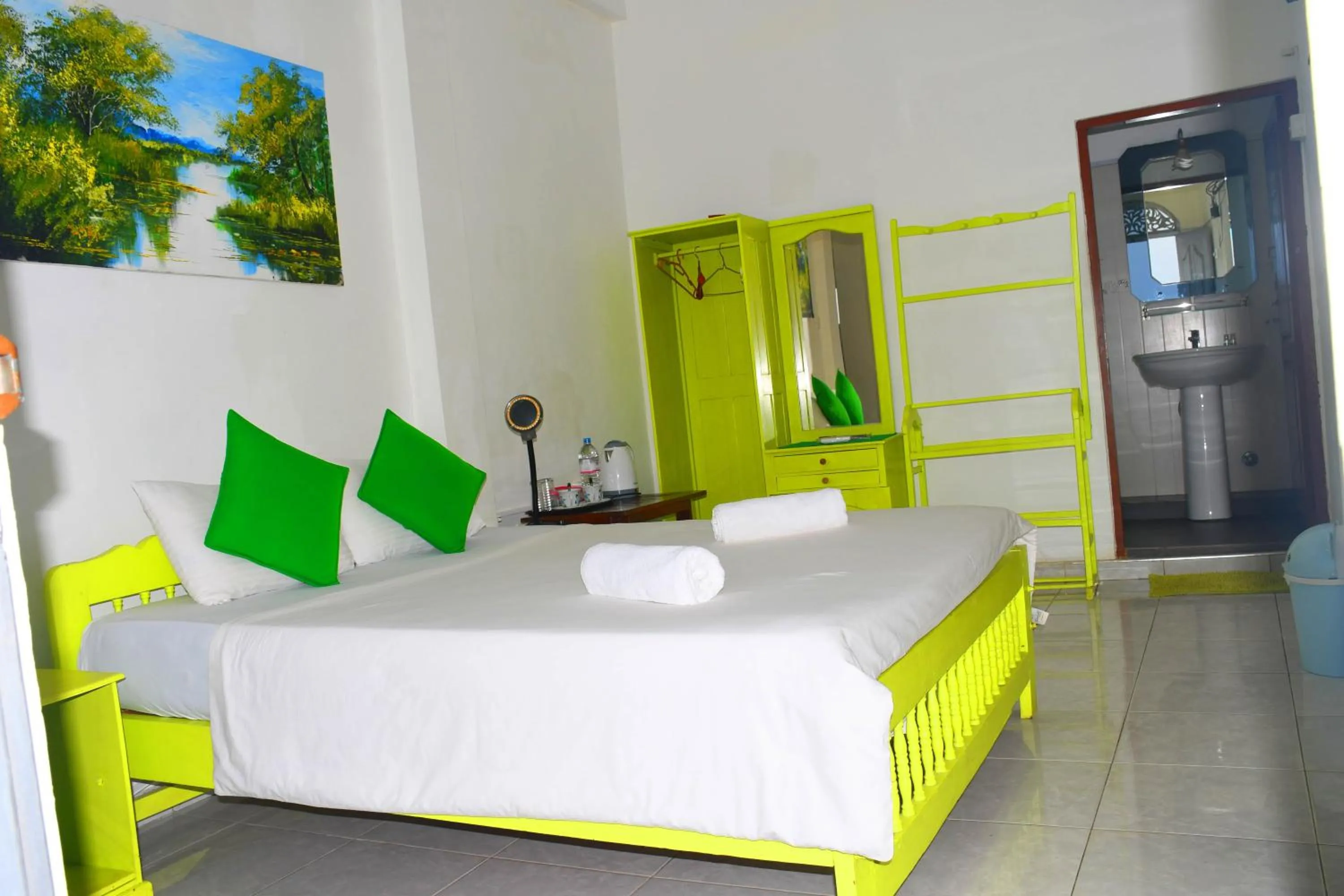 Bed in Rampart View Guesthouse