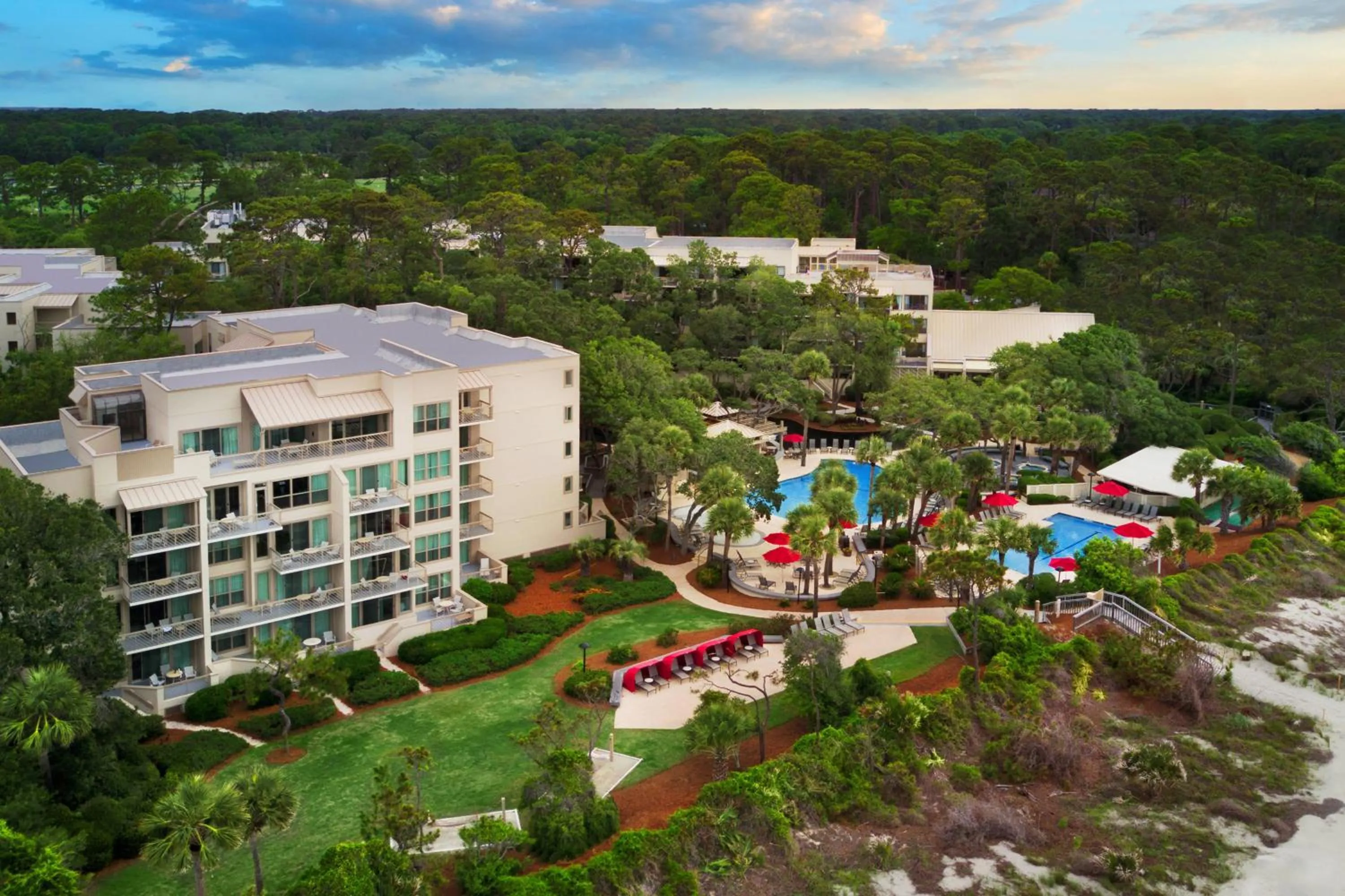 Property building in Marriott's Monarch at Sea Pines