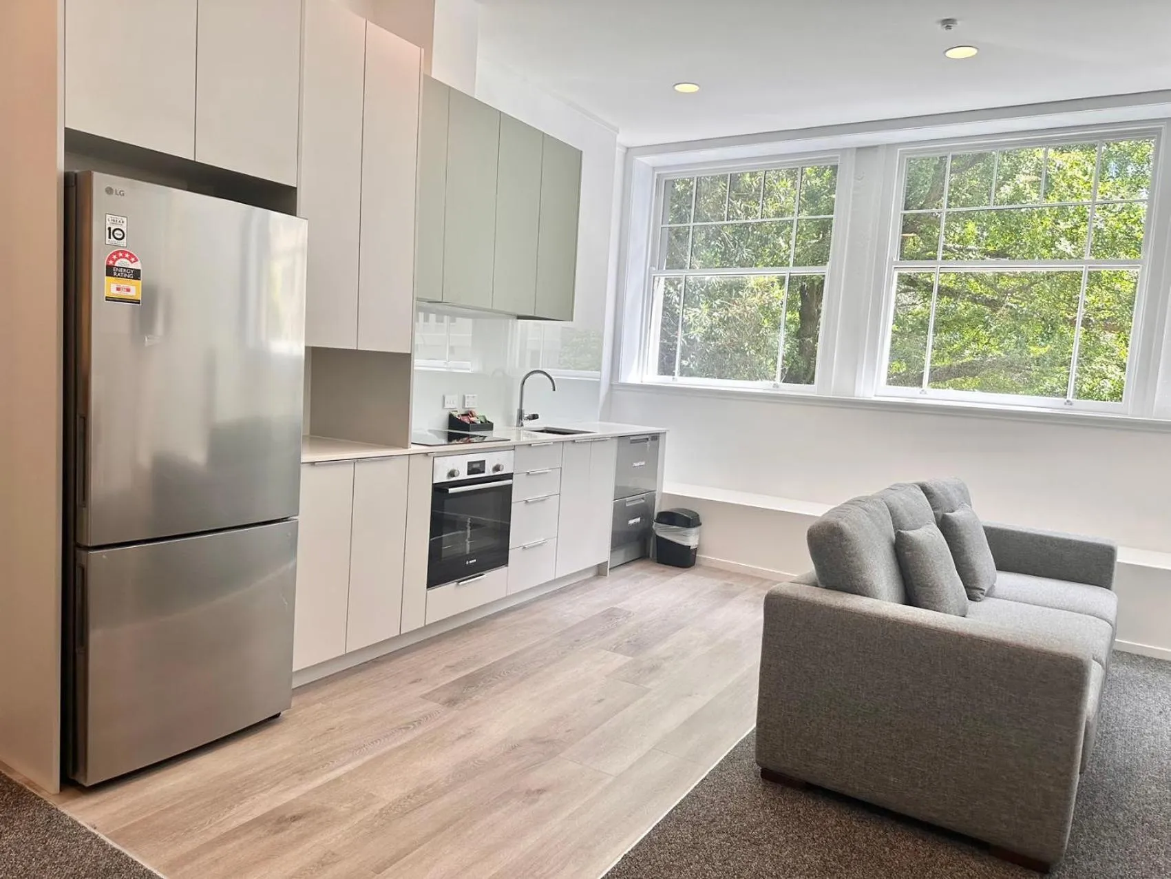 Kitchen or kitchenette in Gamma Hotel