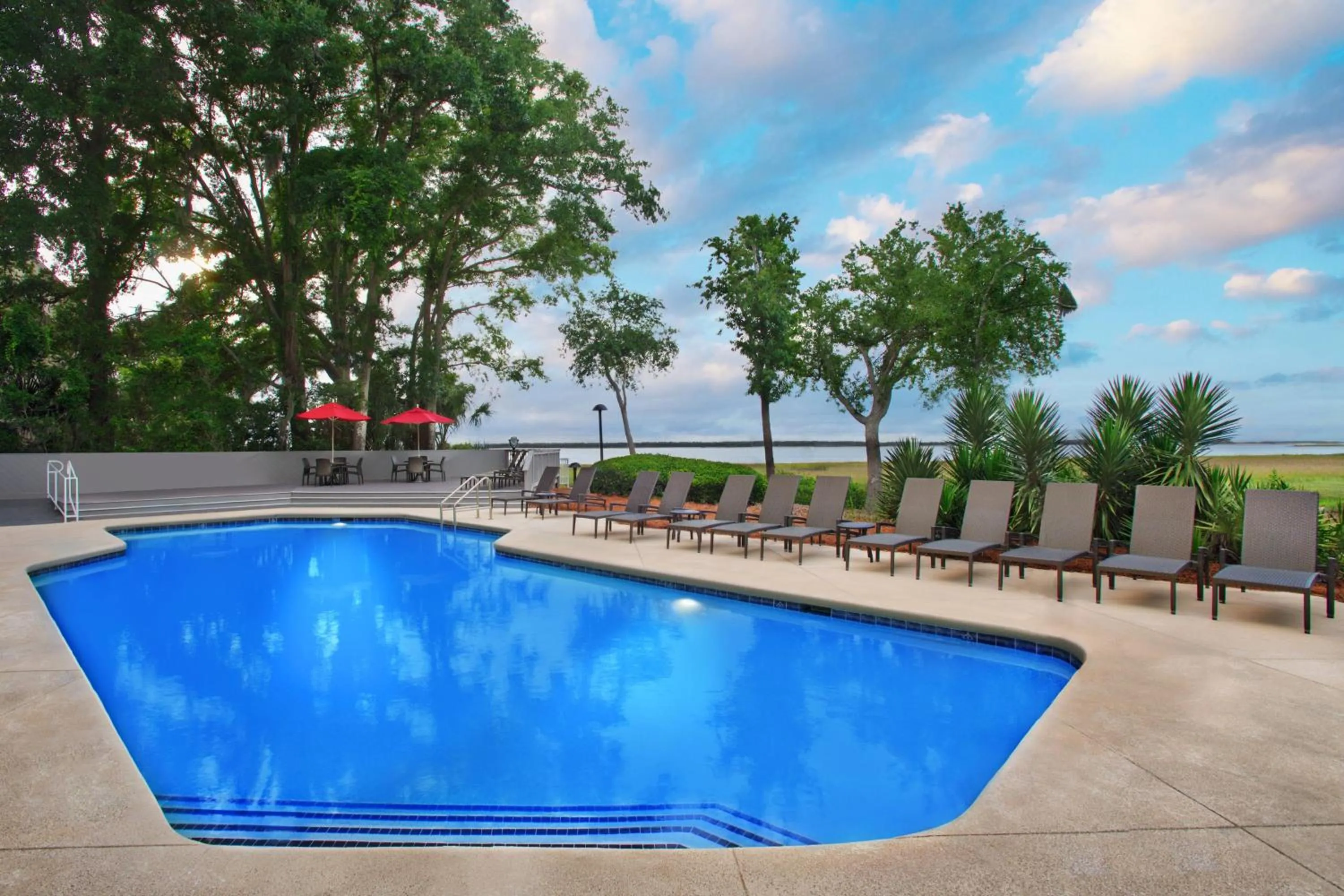 Swimming pool in Marriott's Harbour Club