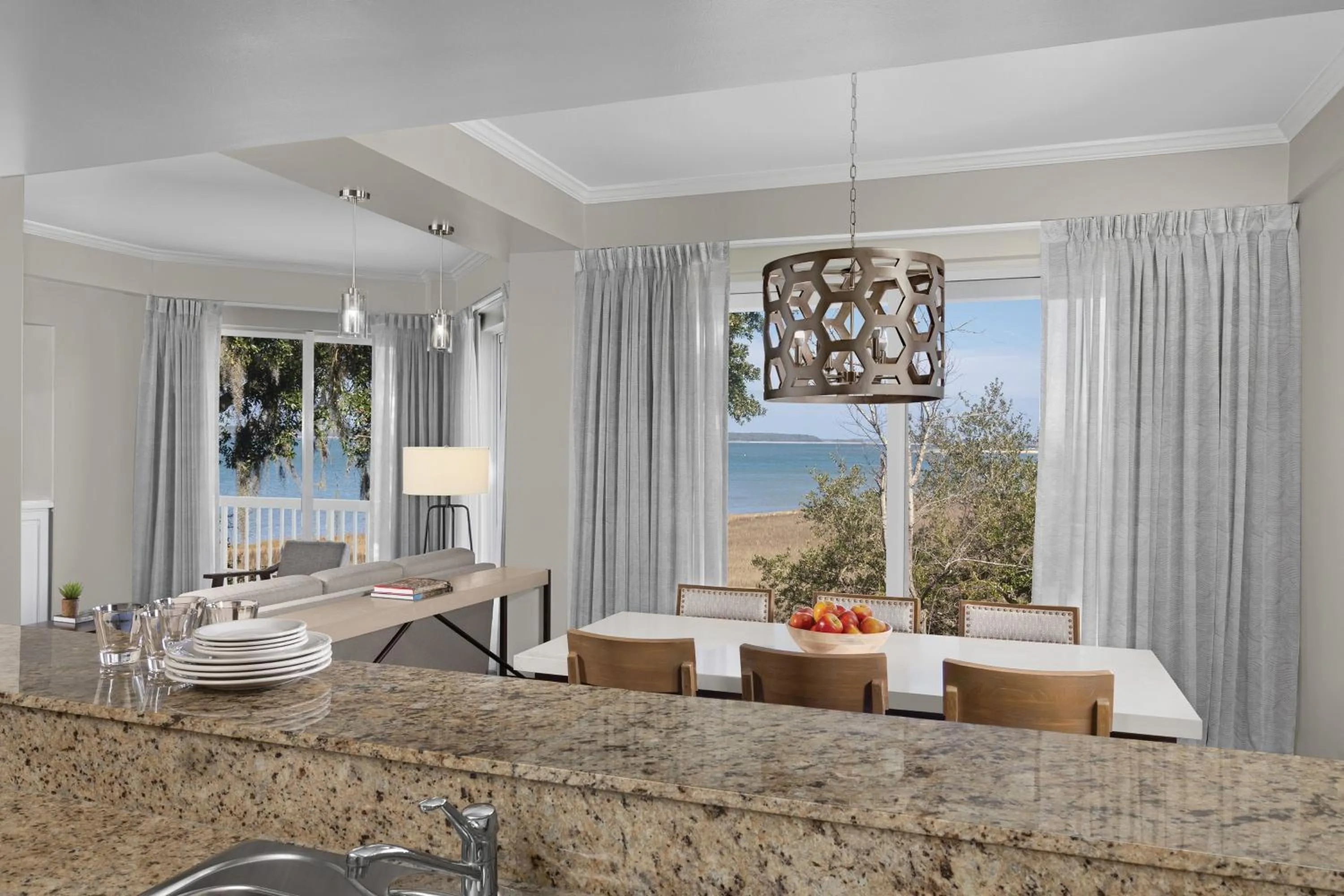 Living room in Marriott's Harbour Club