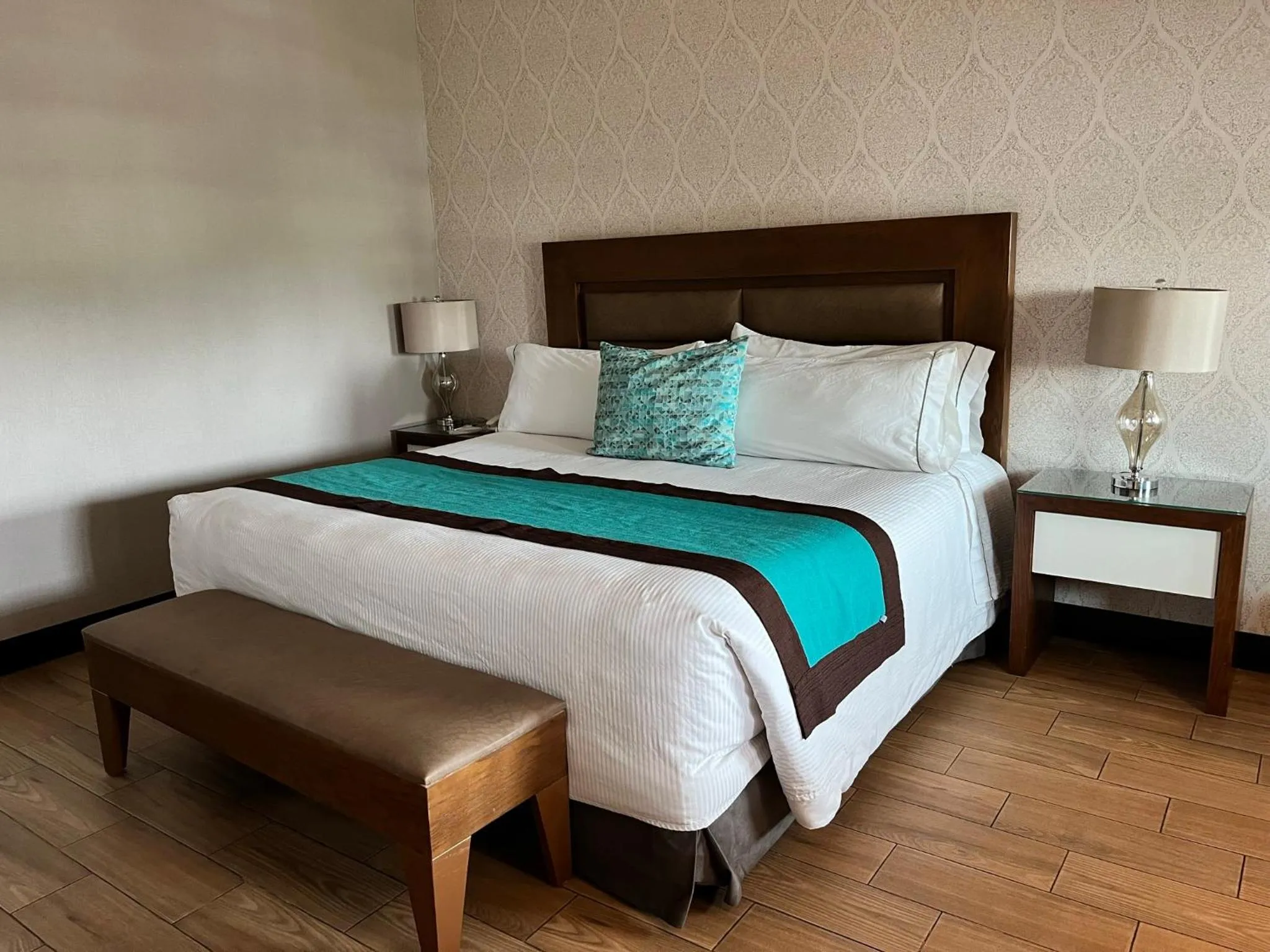 Bed in Áurea Hotel and Suites