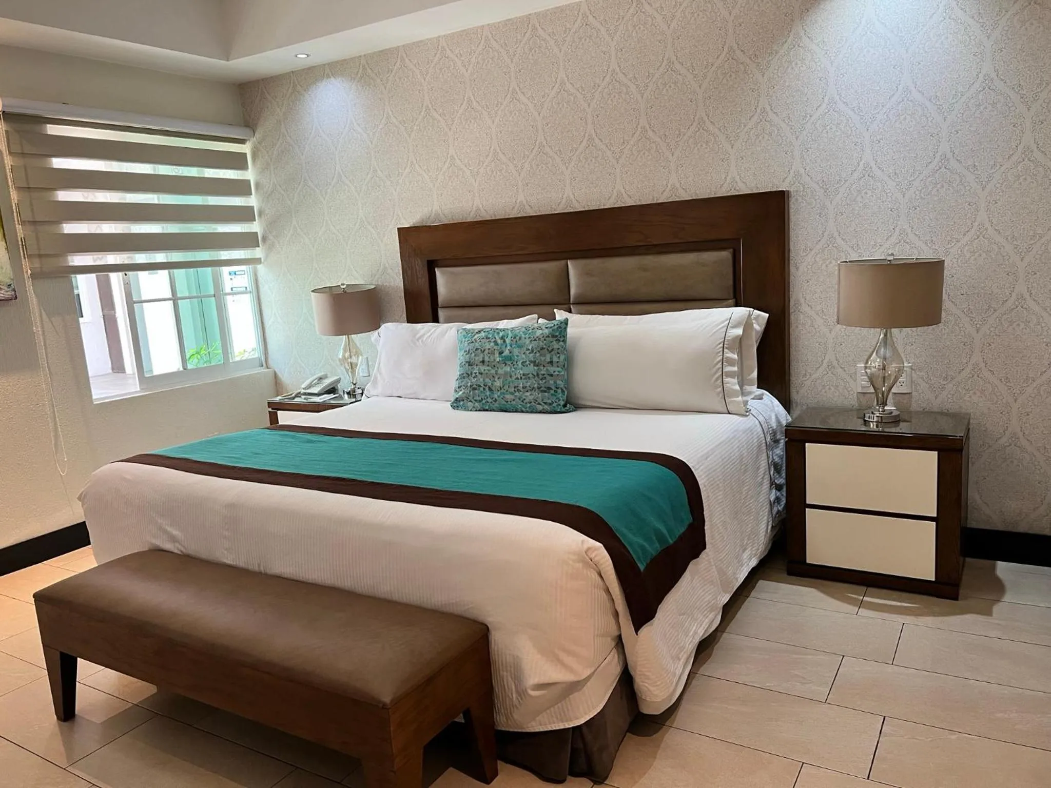 Bed in Áurea Hotel and Suites