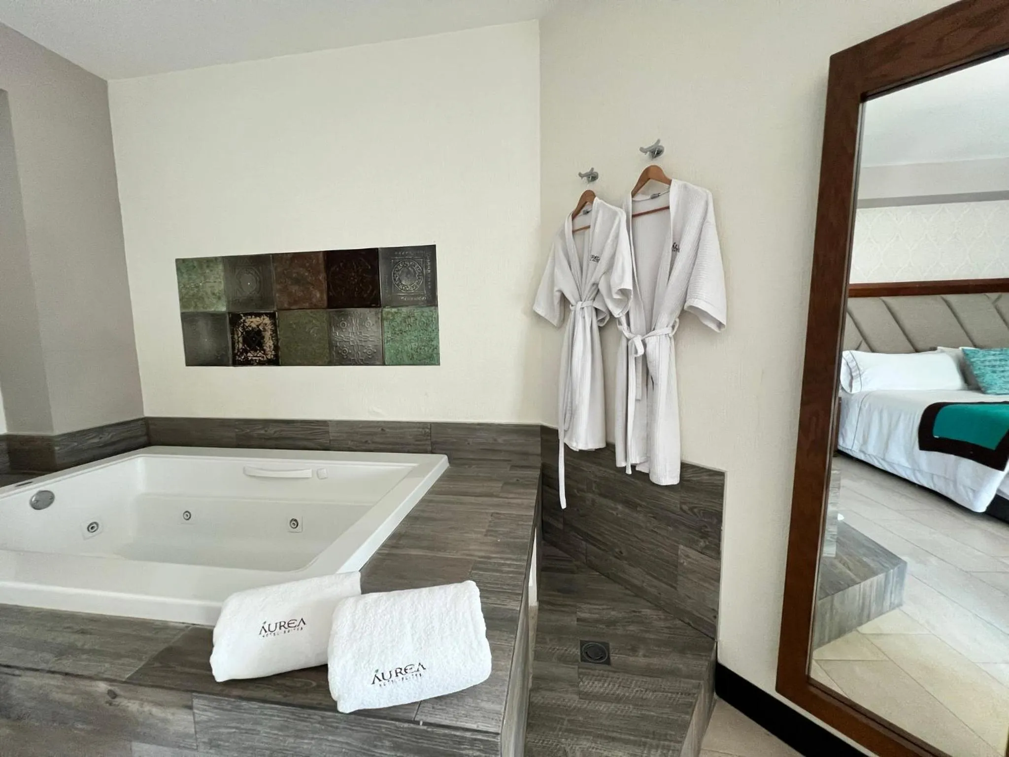 Bed in Áurea Hotel and Suites