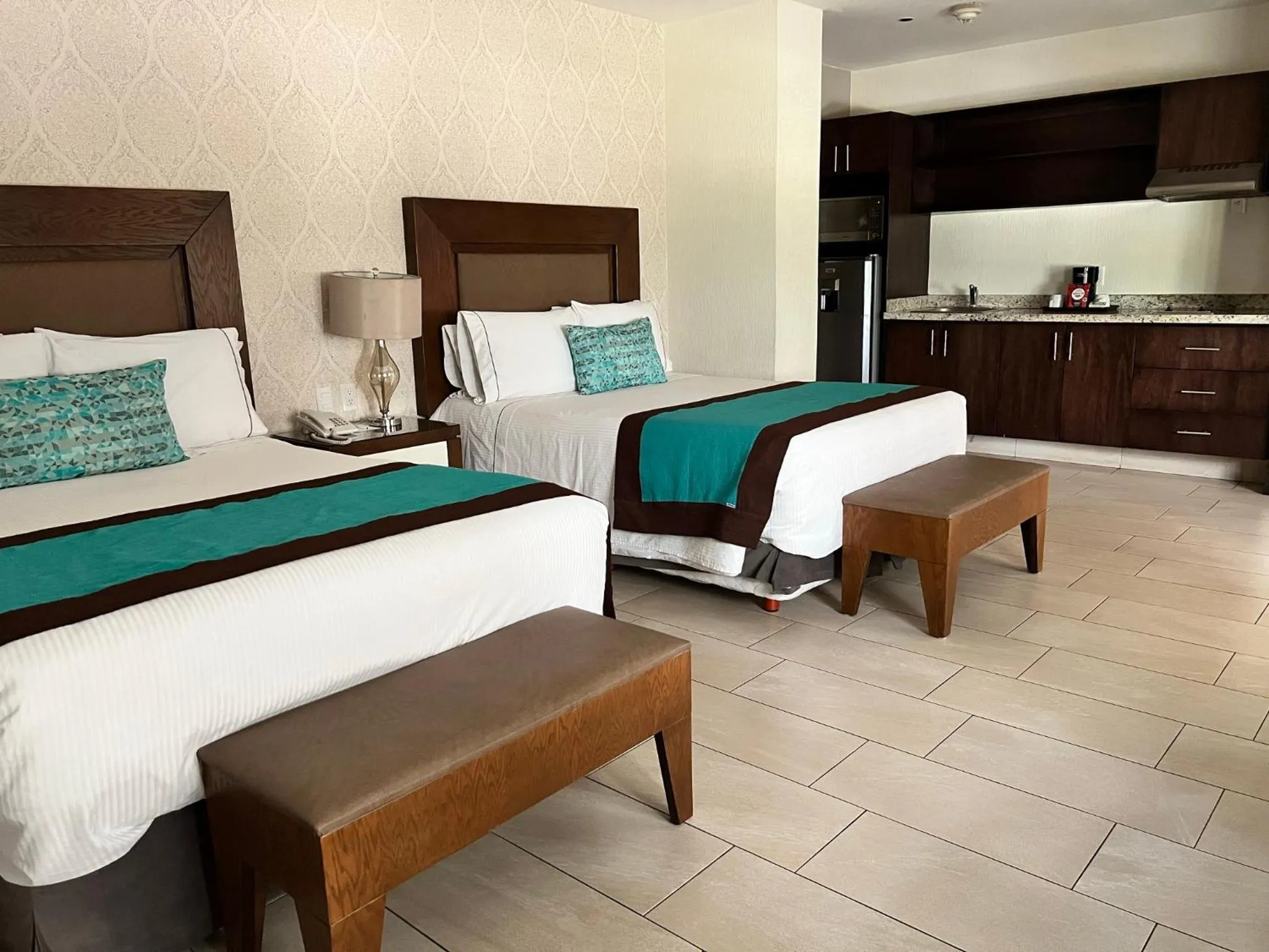 Bed in Áurea Hotel and Suites