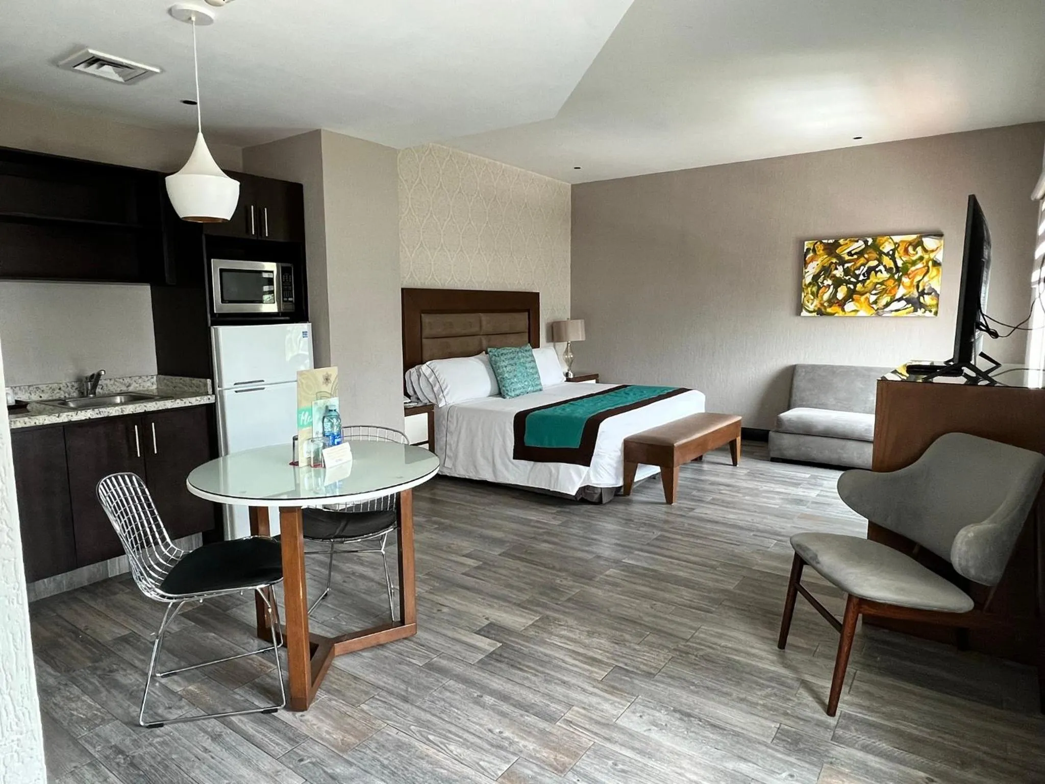 Bed in Áurea Hotel and Suites