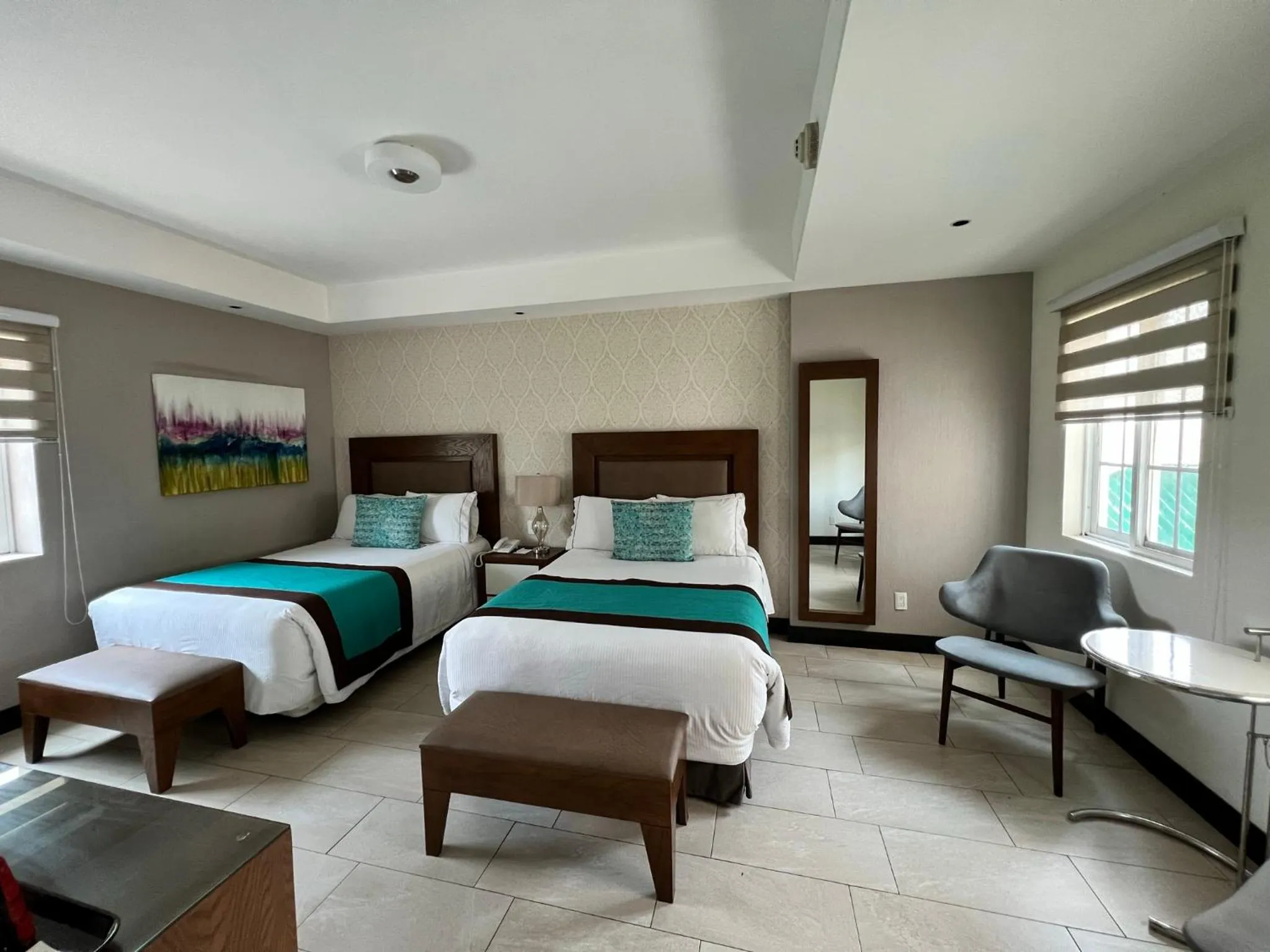 Property building, Bed in Áurea Hotel and Suites