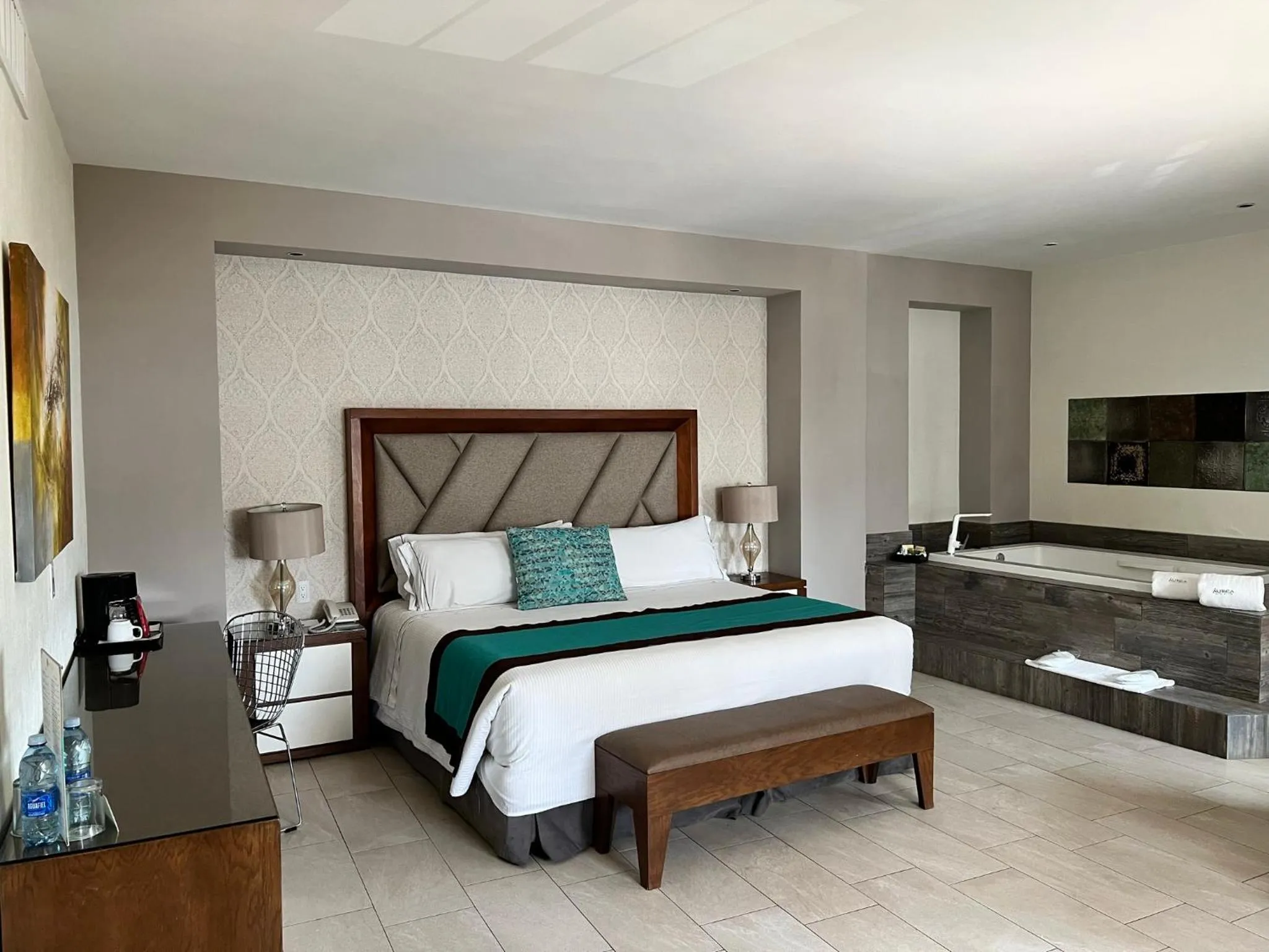 Bed in Áurea Hotel and Suites