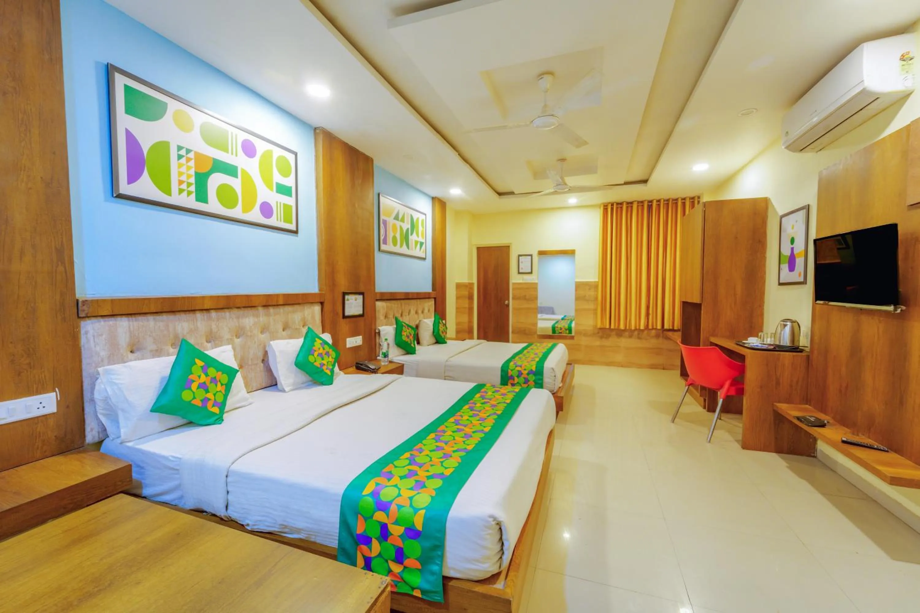 Bed in Treebo Royal Empire Indore