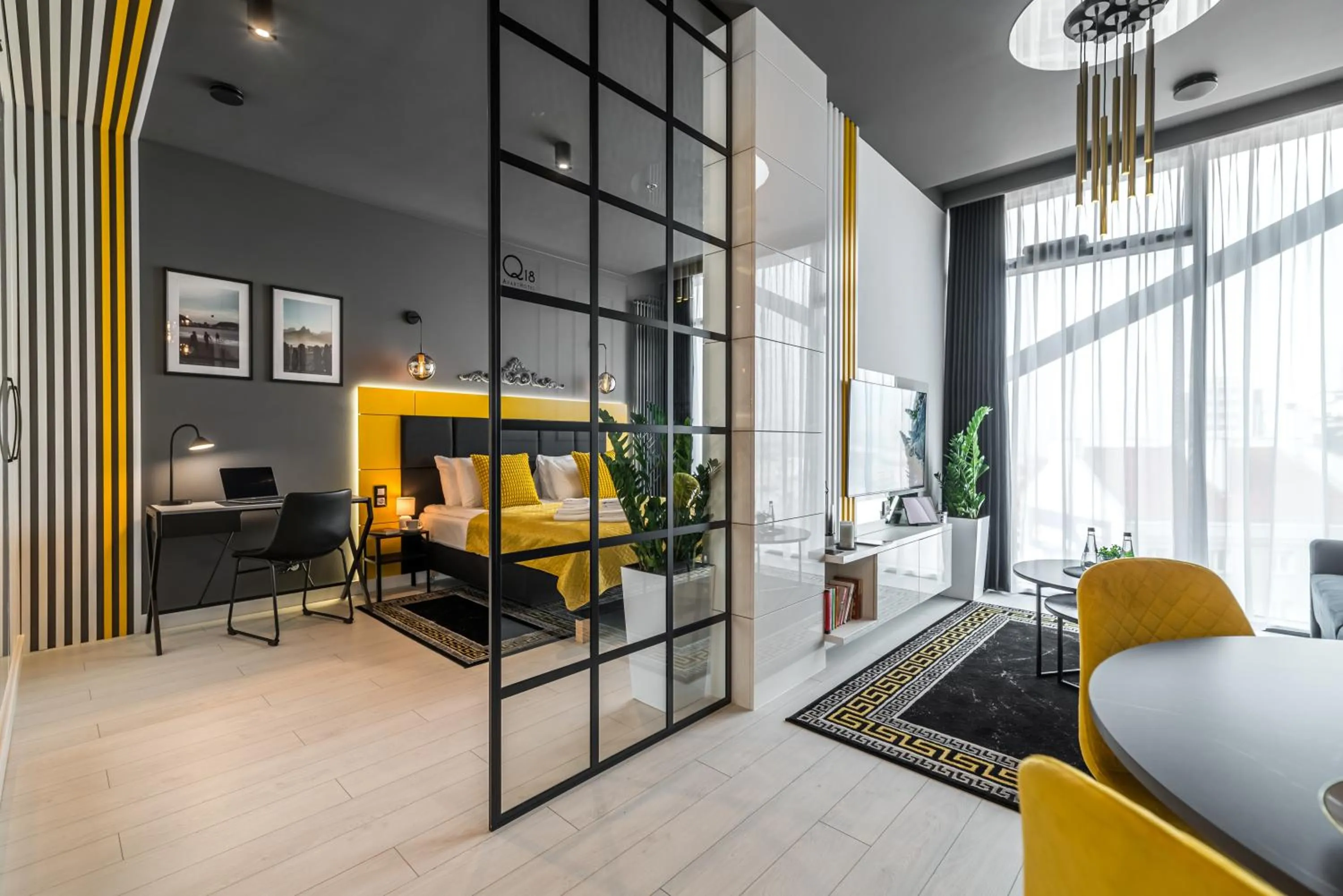 Bed in Q18 ApartHotel