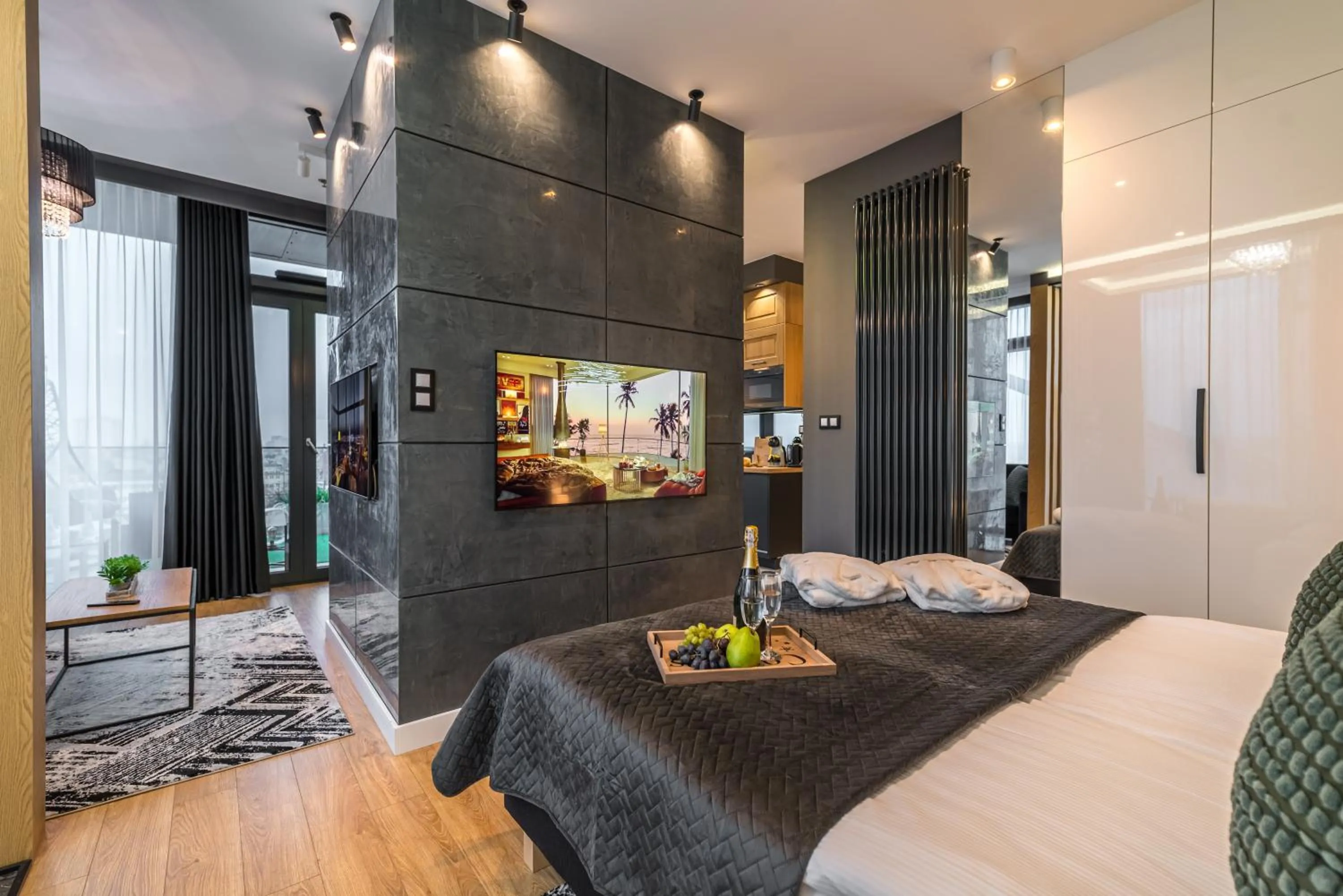 Bed in Q18 ApartHotel