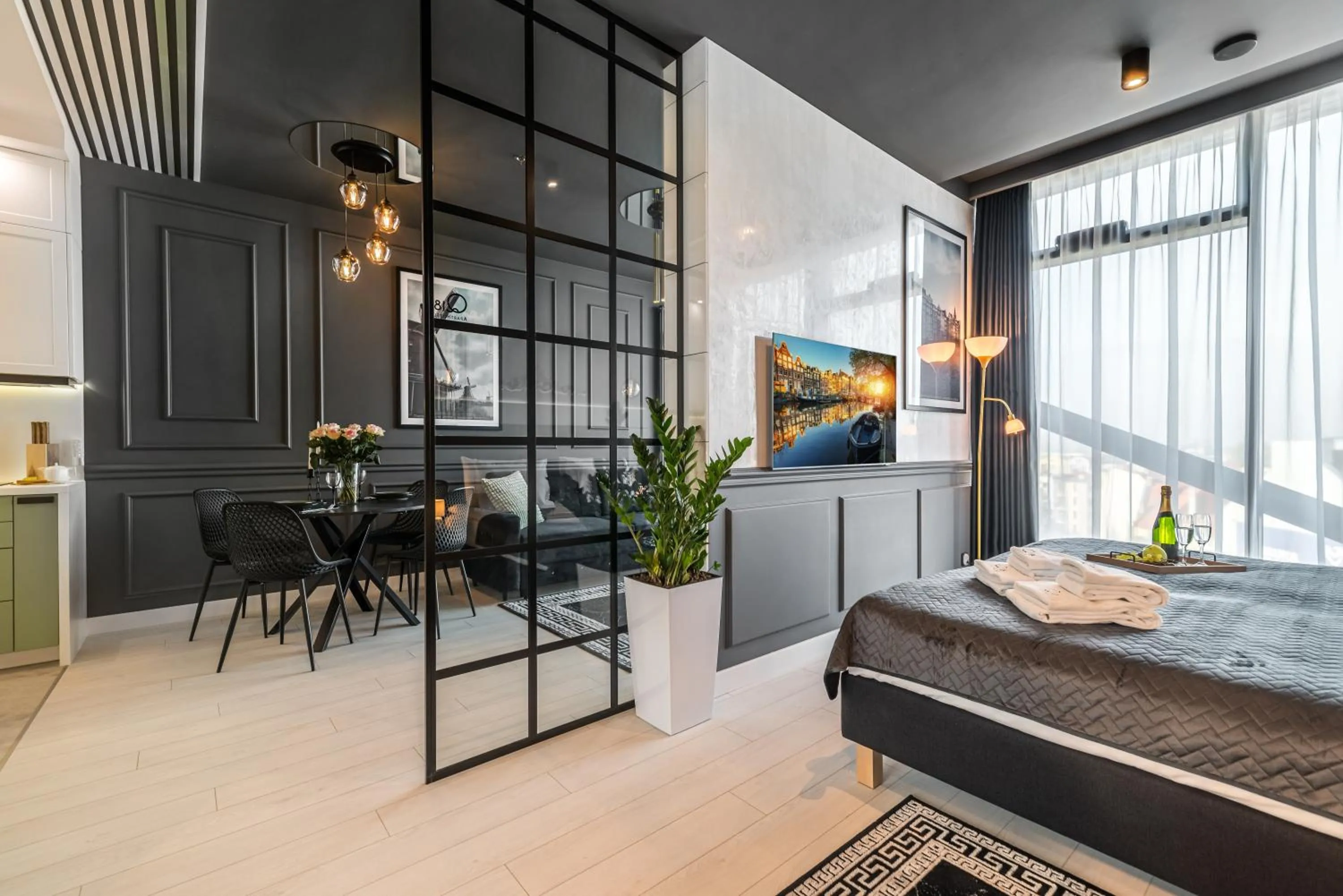 Bed in Q18 ApartHotel