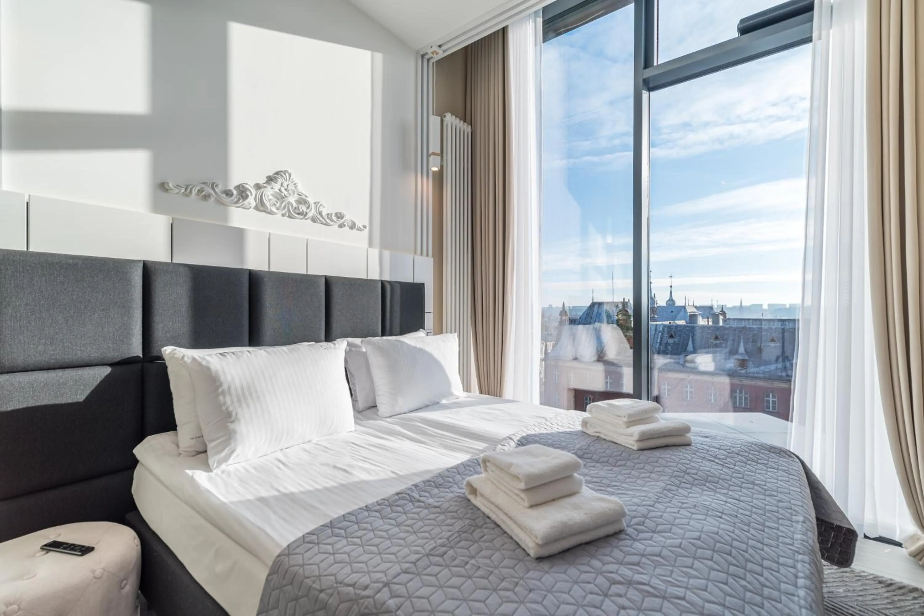 Bed in Q18 ApartHotel