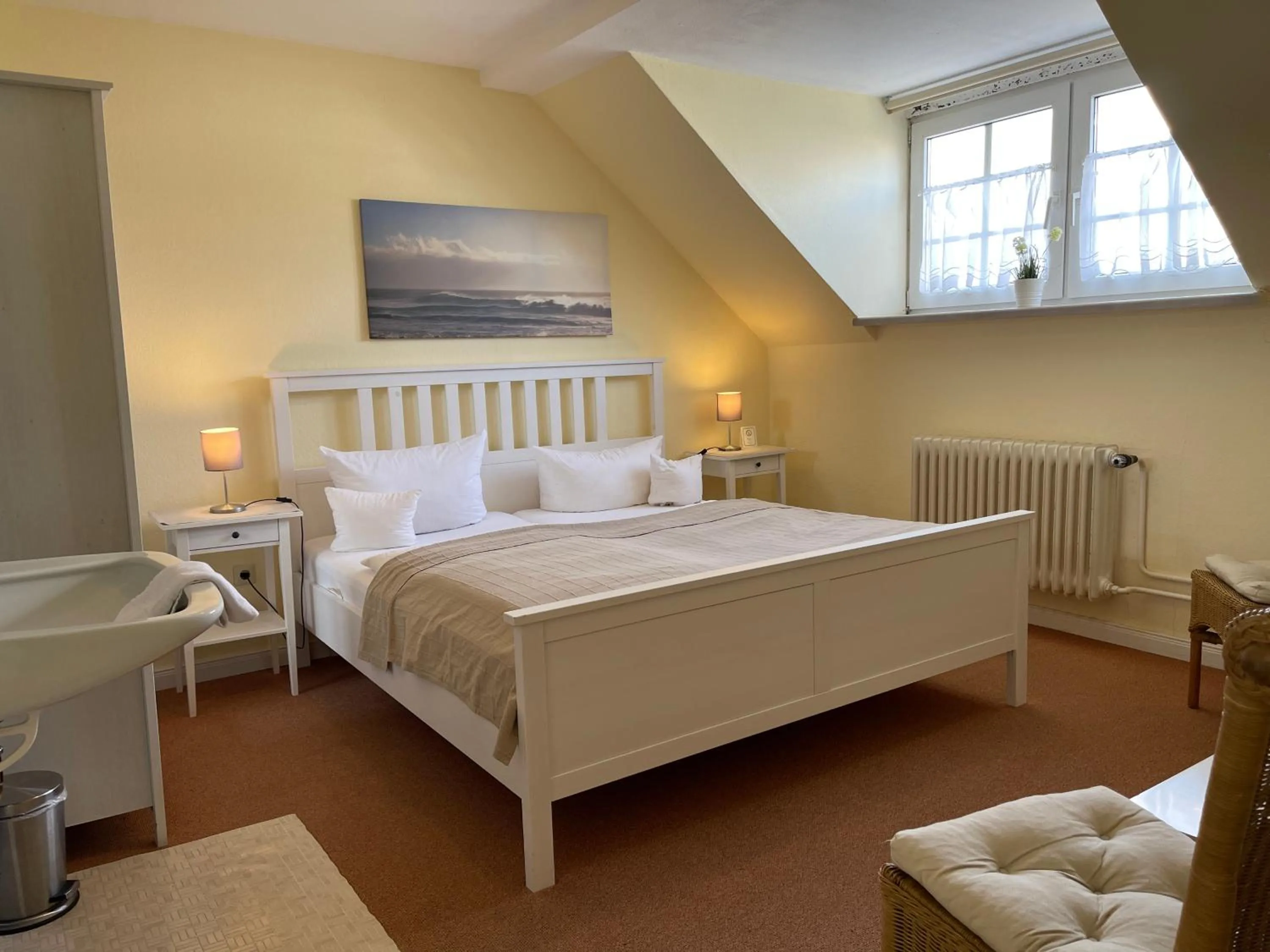 Bed in Hotel Hanseatic