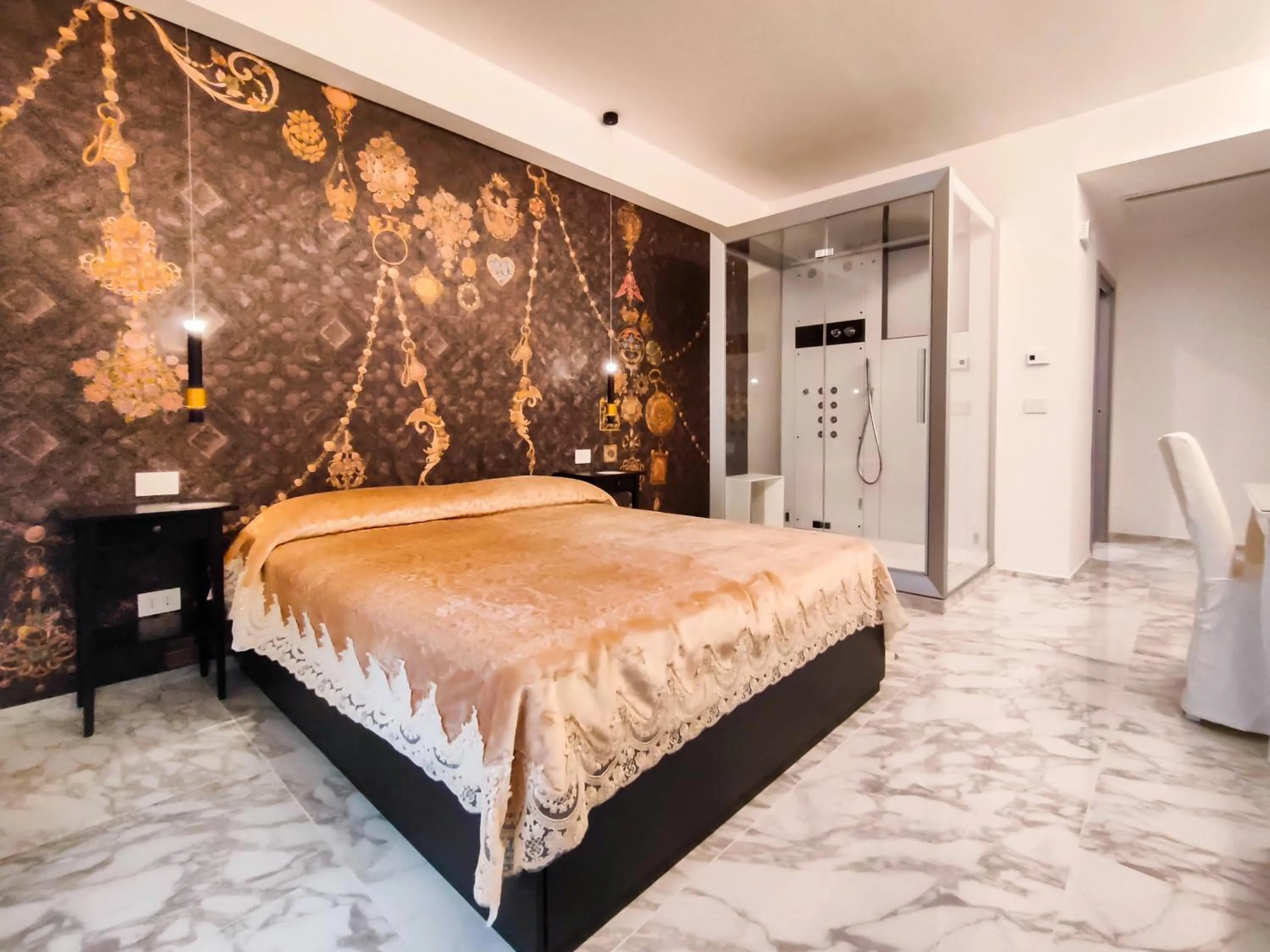 Bed in Cubacalatafimi Rooms