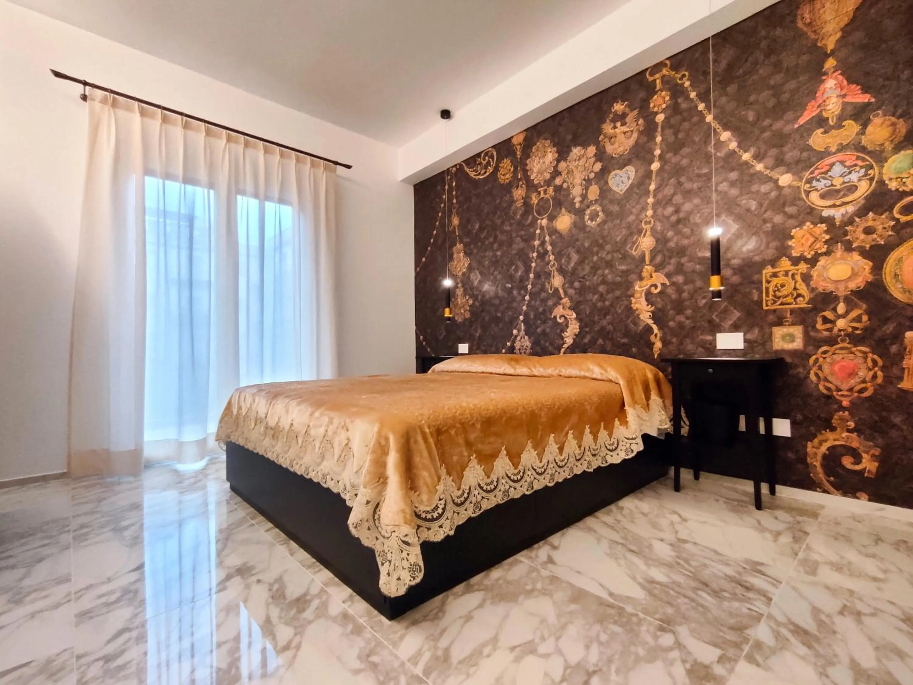 Bed in Cubacalatafimi Rooms