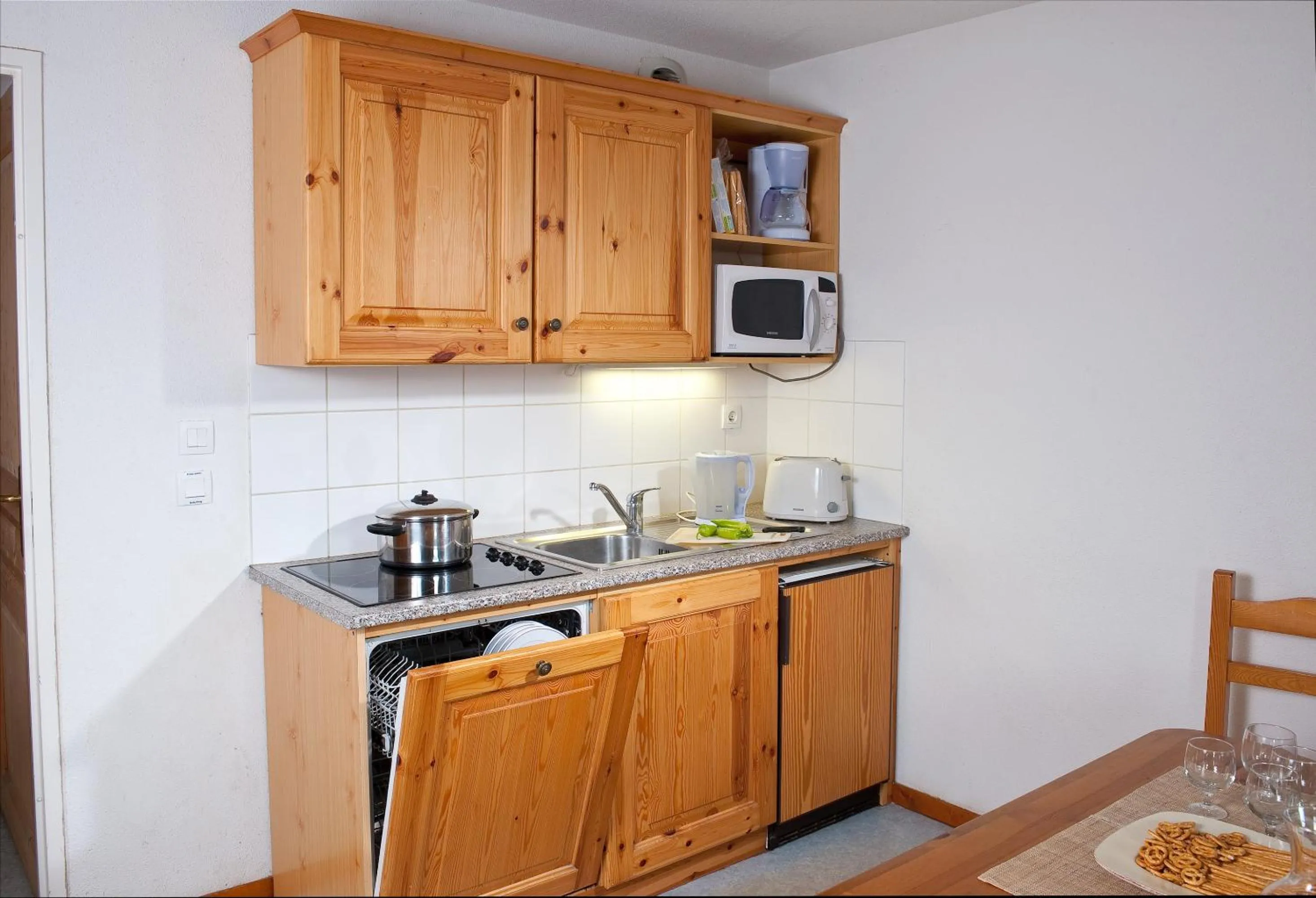 Kitchen or kitchenette in Olydea Fontaine du Roi