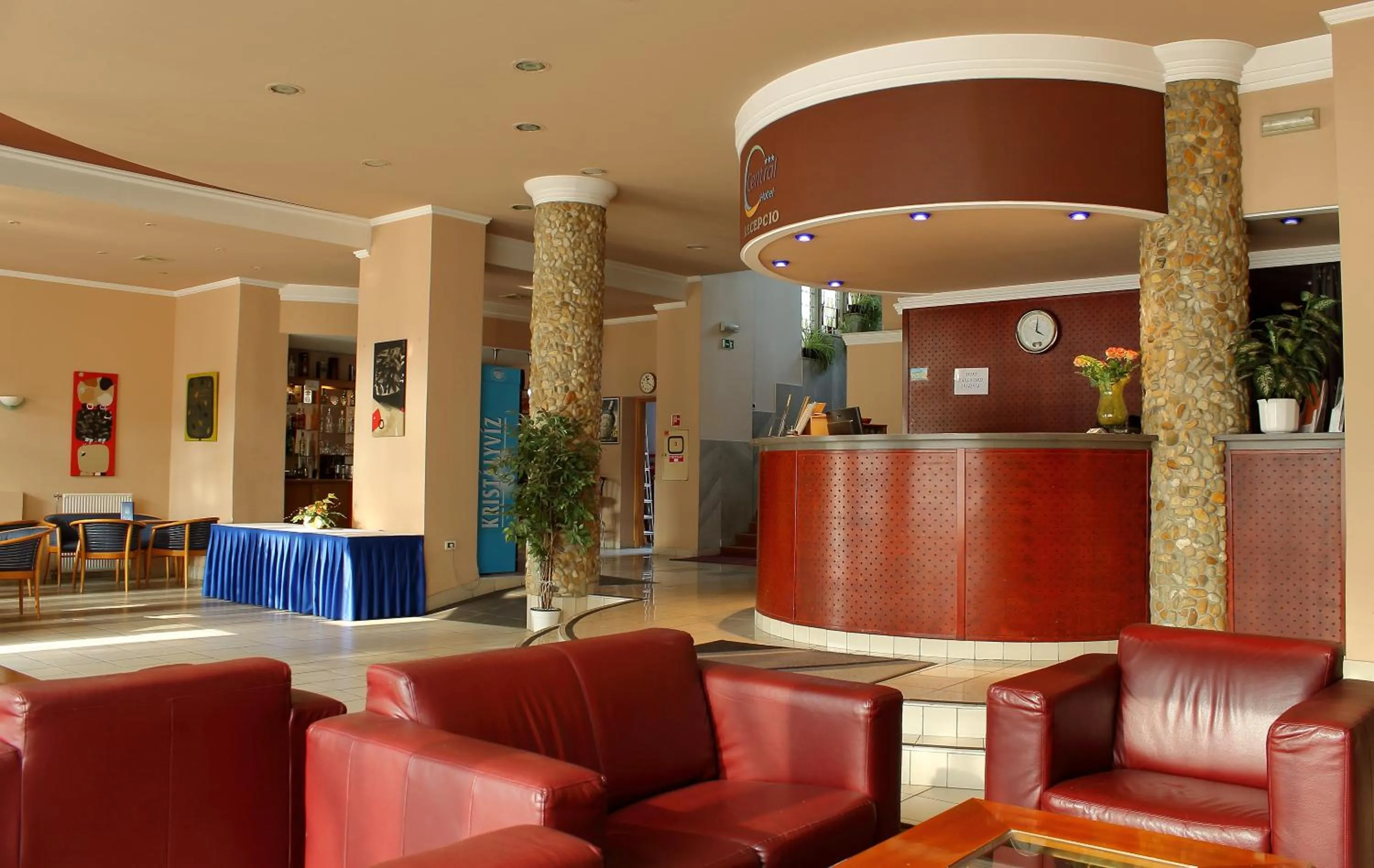Lobby or reception in Hotel Centrál