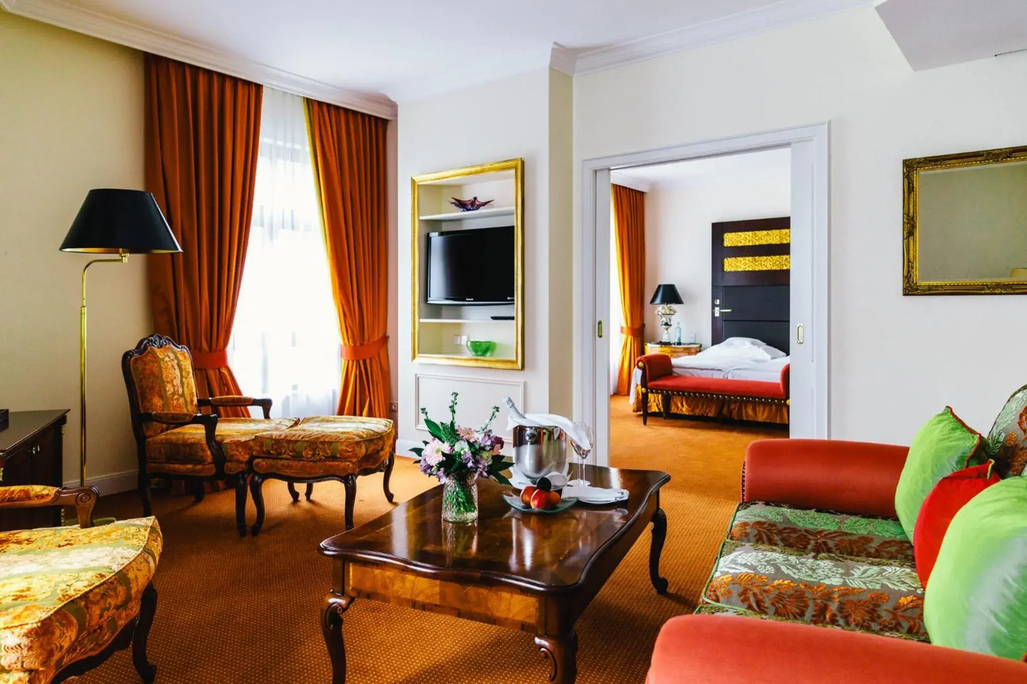 Bed in Relais & Châteaux Bülow Palais Bed in Relais & Châteaux Bülow Palais