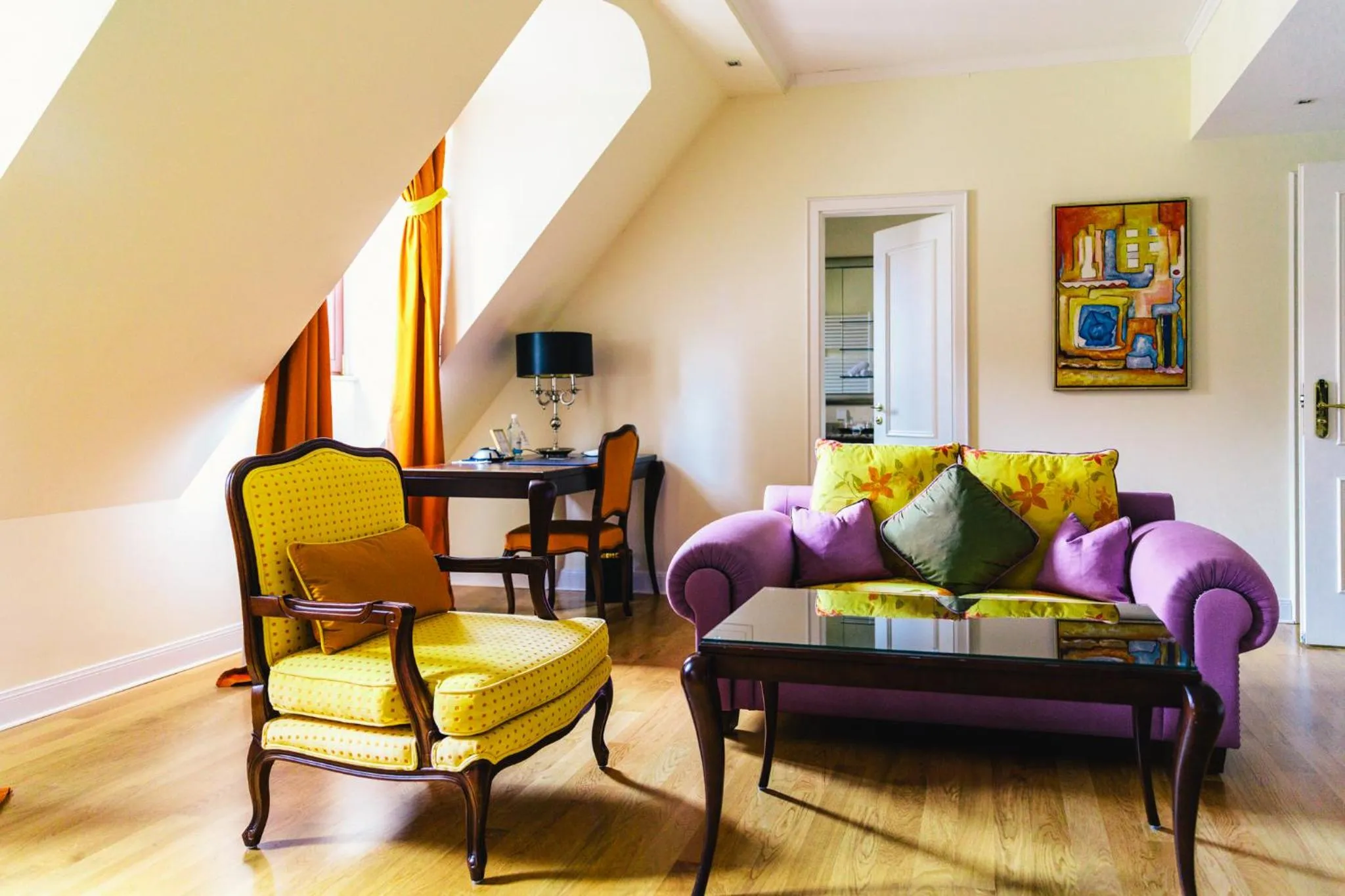 Living room in Relais & Châteaux Bülow Palais