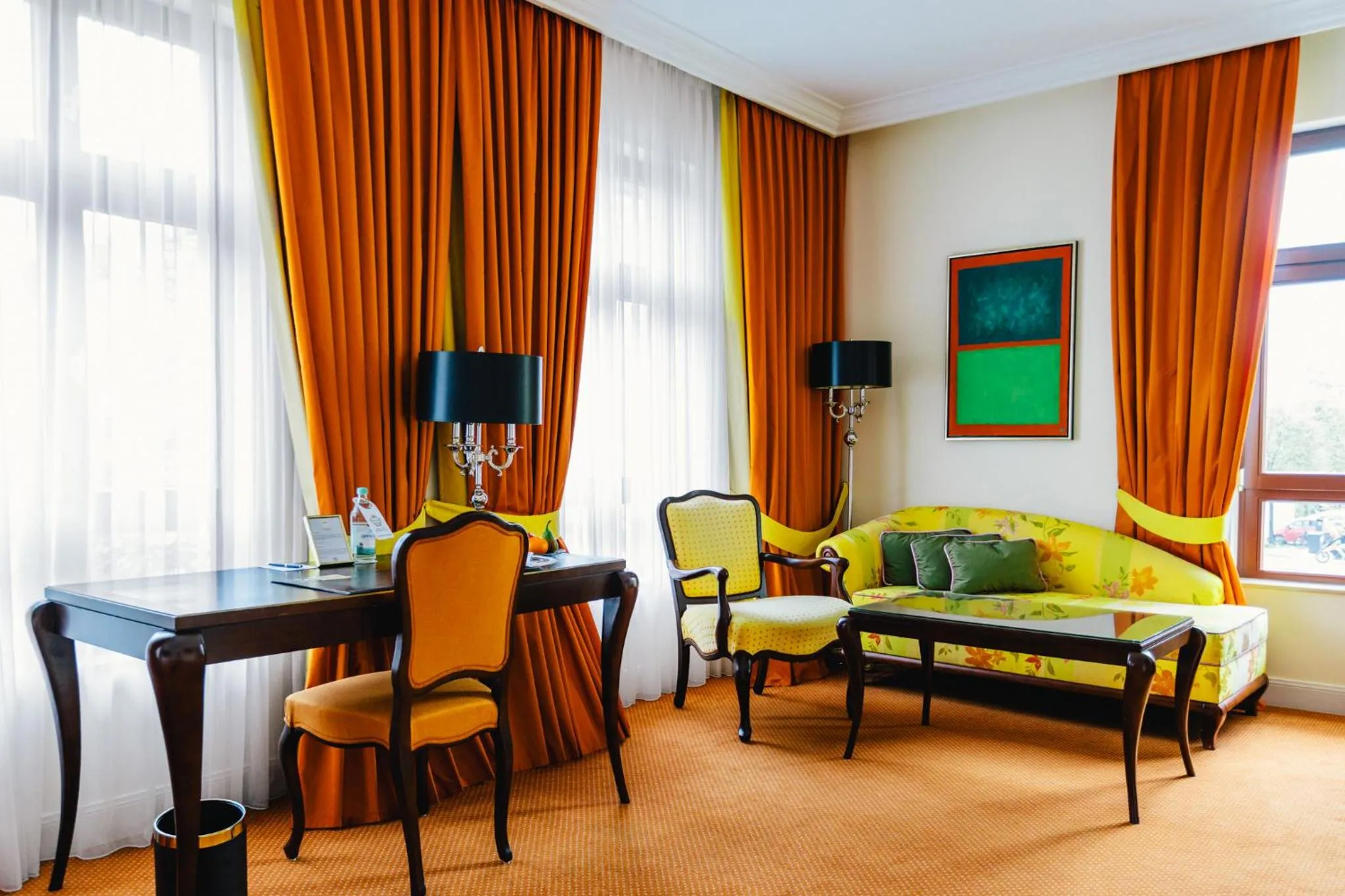 Living room in Relais & Châteaux Bülow Palais