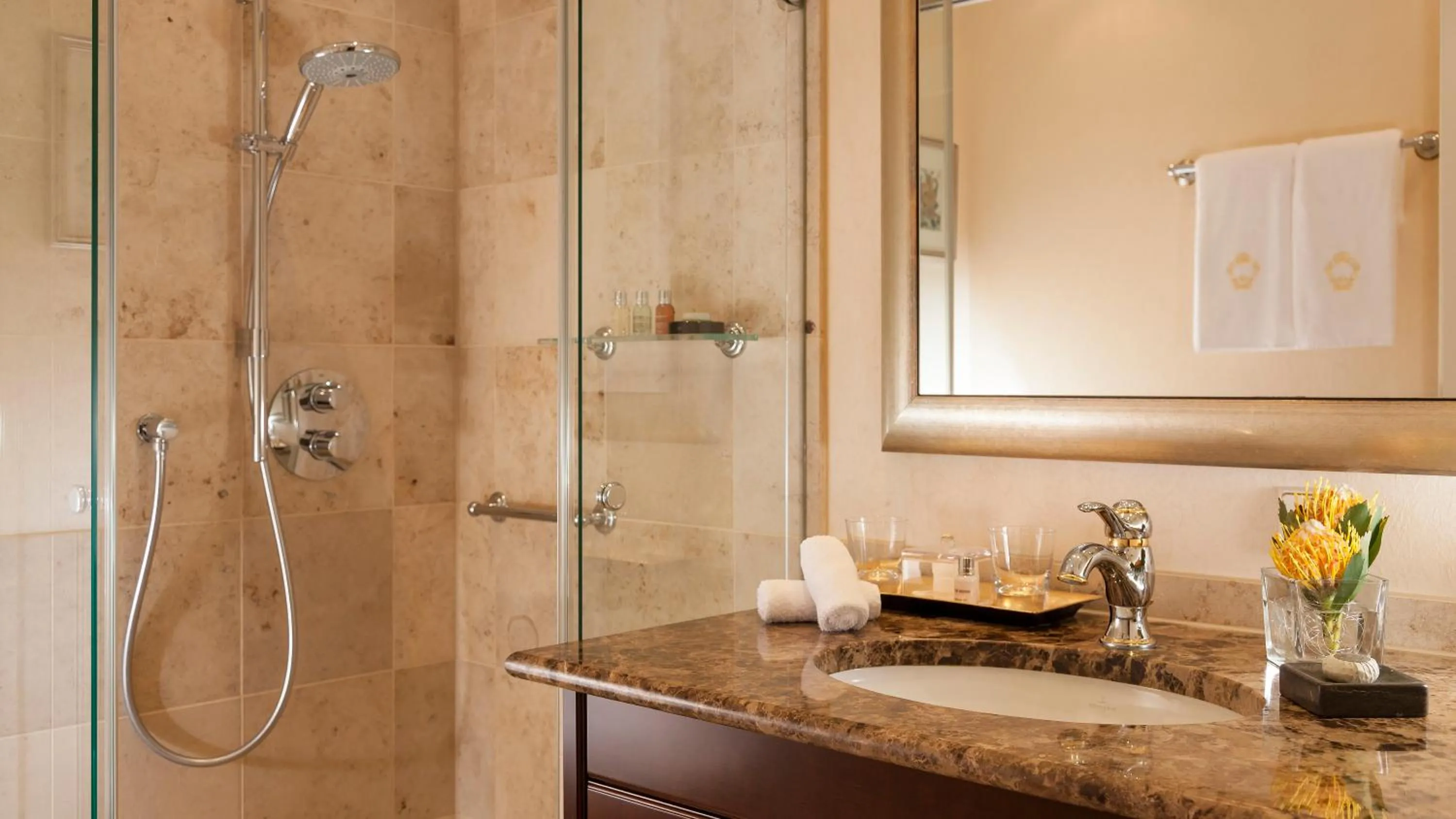 Shower in Relais & Châteaux Bülow Palais