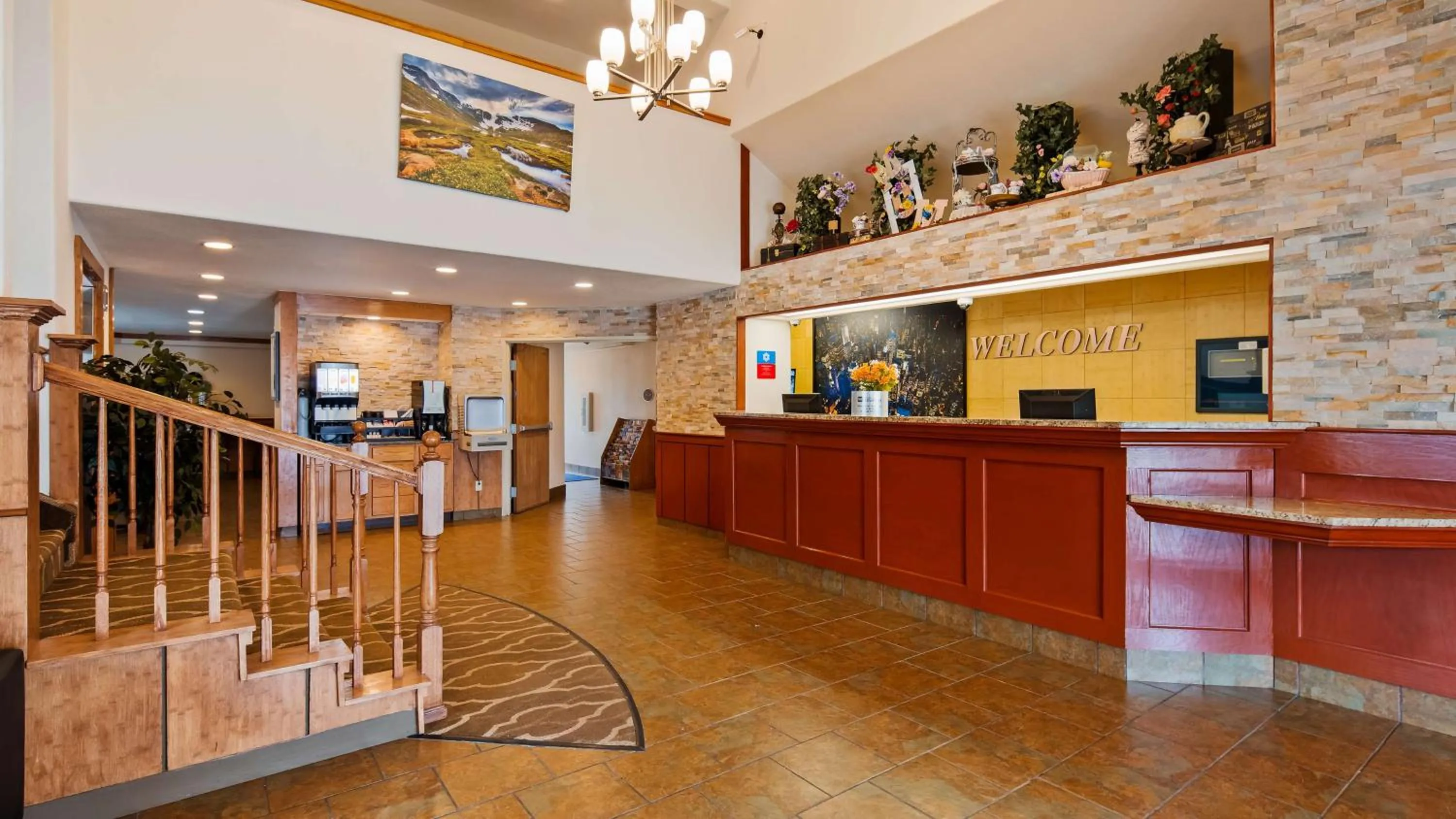 Lobby or reception in Denver North Hotel