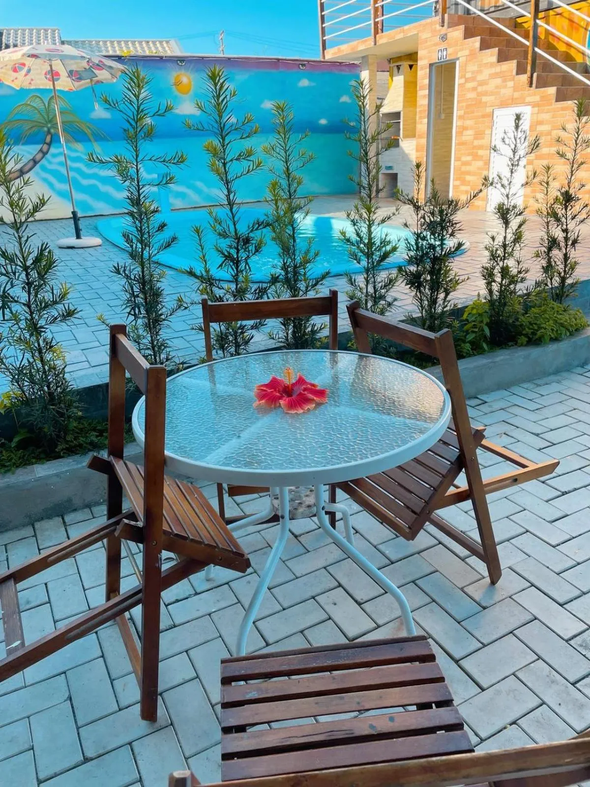 Swimming pool in Pousada El Patron